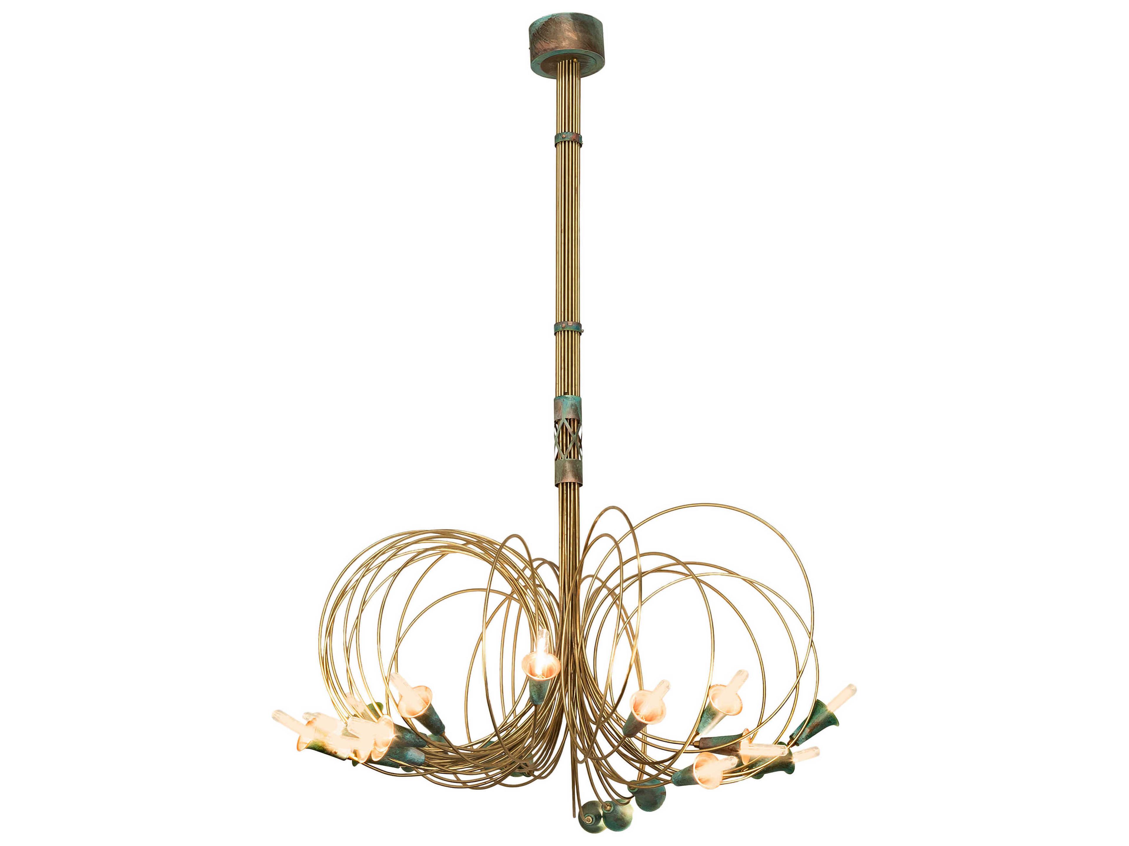 Meyda 24-Light Brass Chandelier