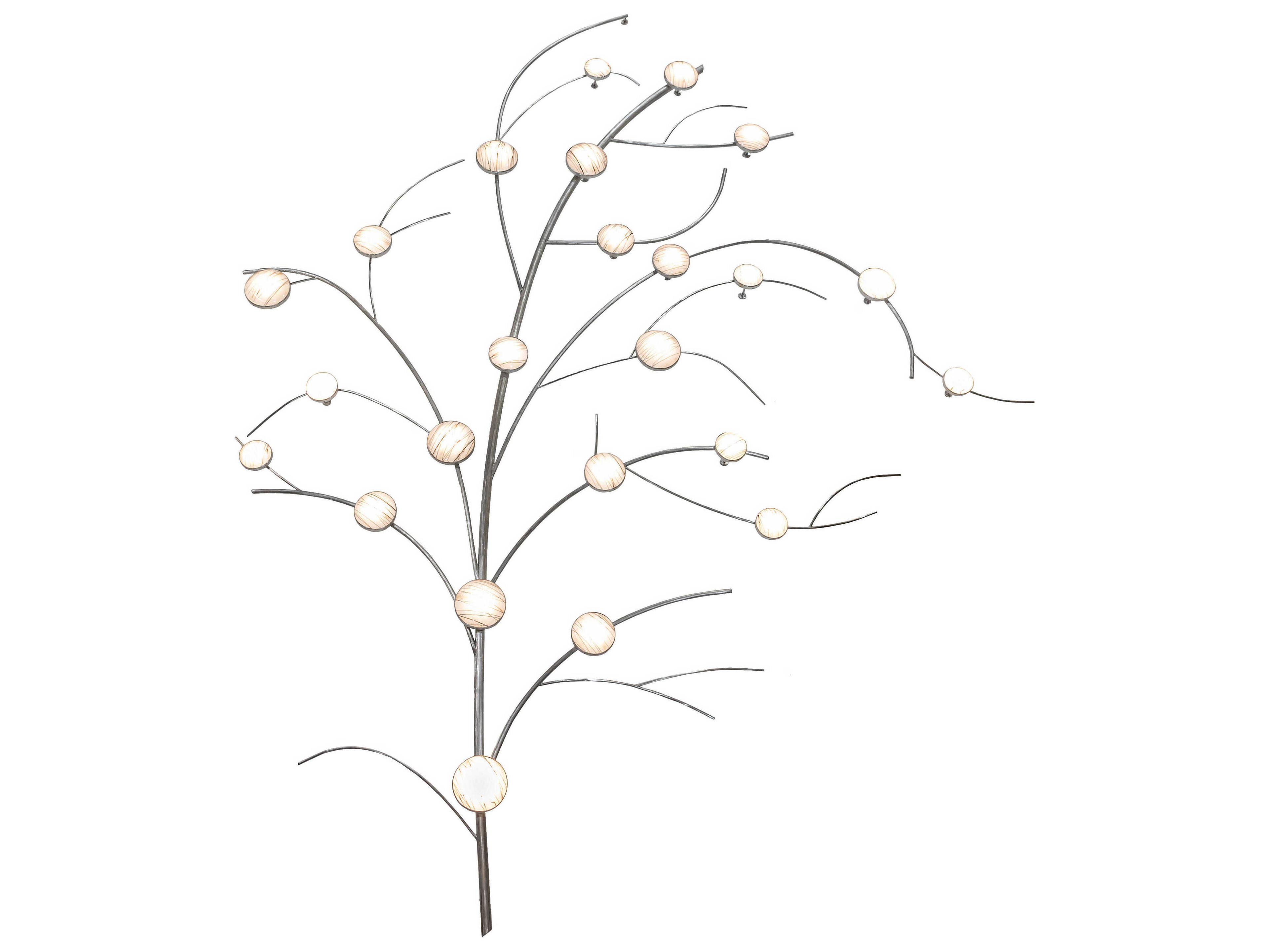 Meyda Steel 192" LED Branch Metal Wall Art