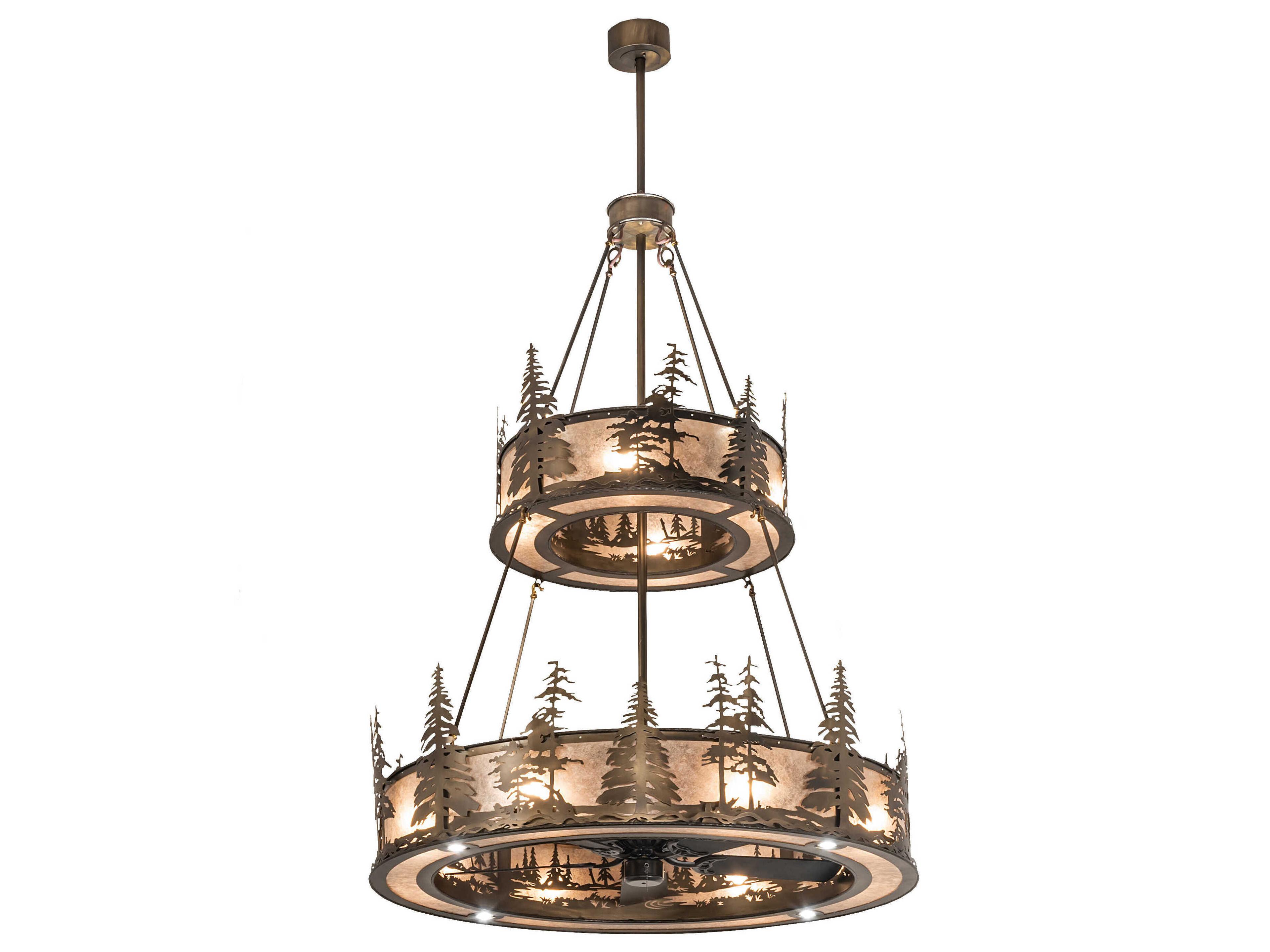 Meyda Tall Pines 55" Ceiling Fan