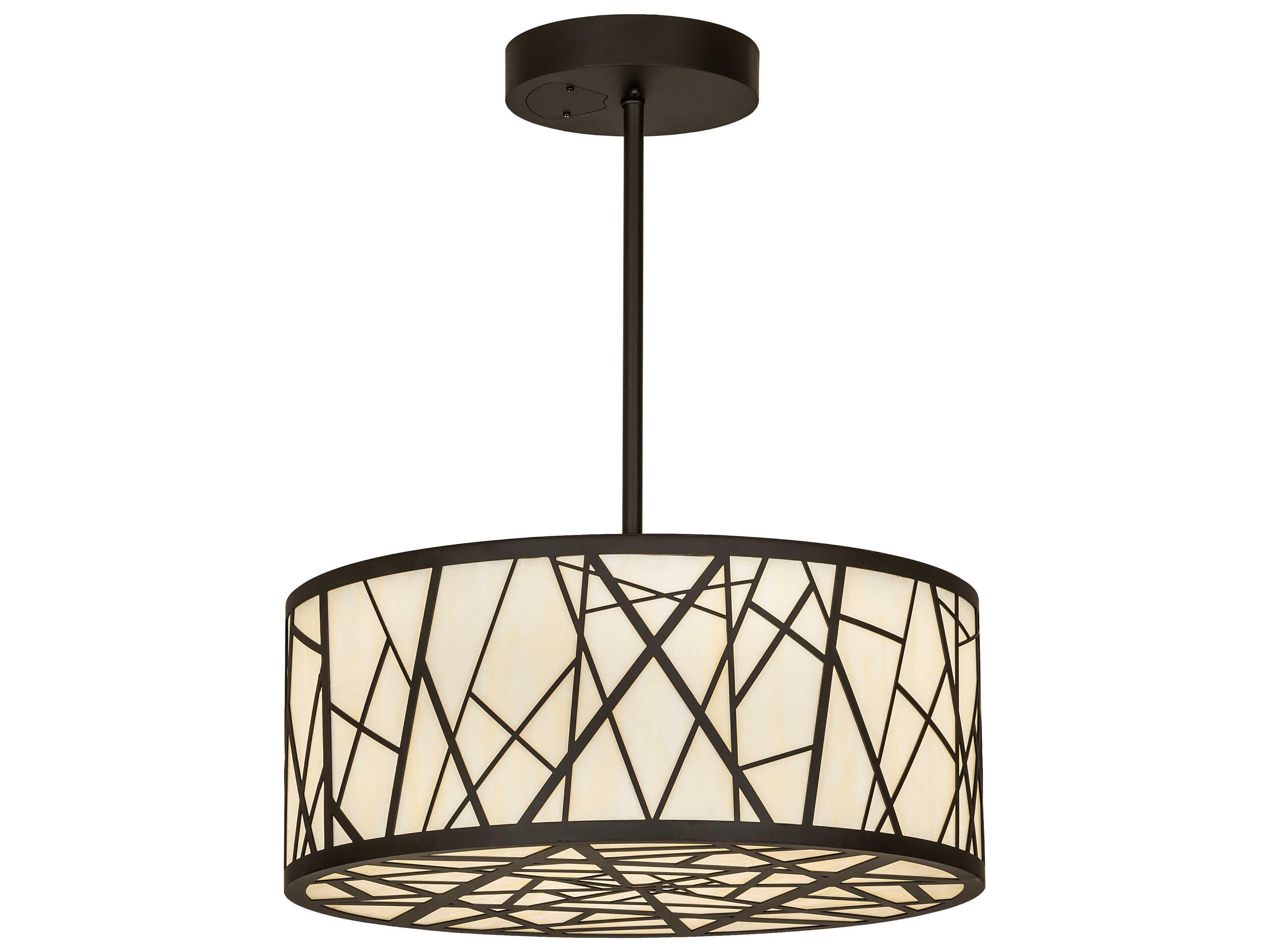 Meyda Cilindro Oil Rubbed Bronze LED Drum Pendant