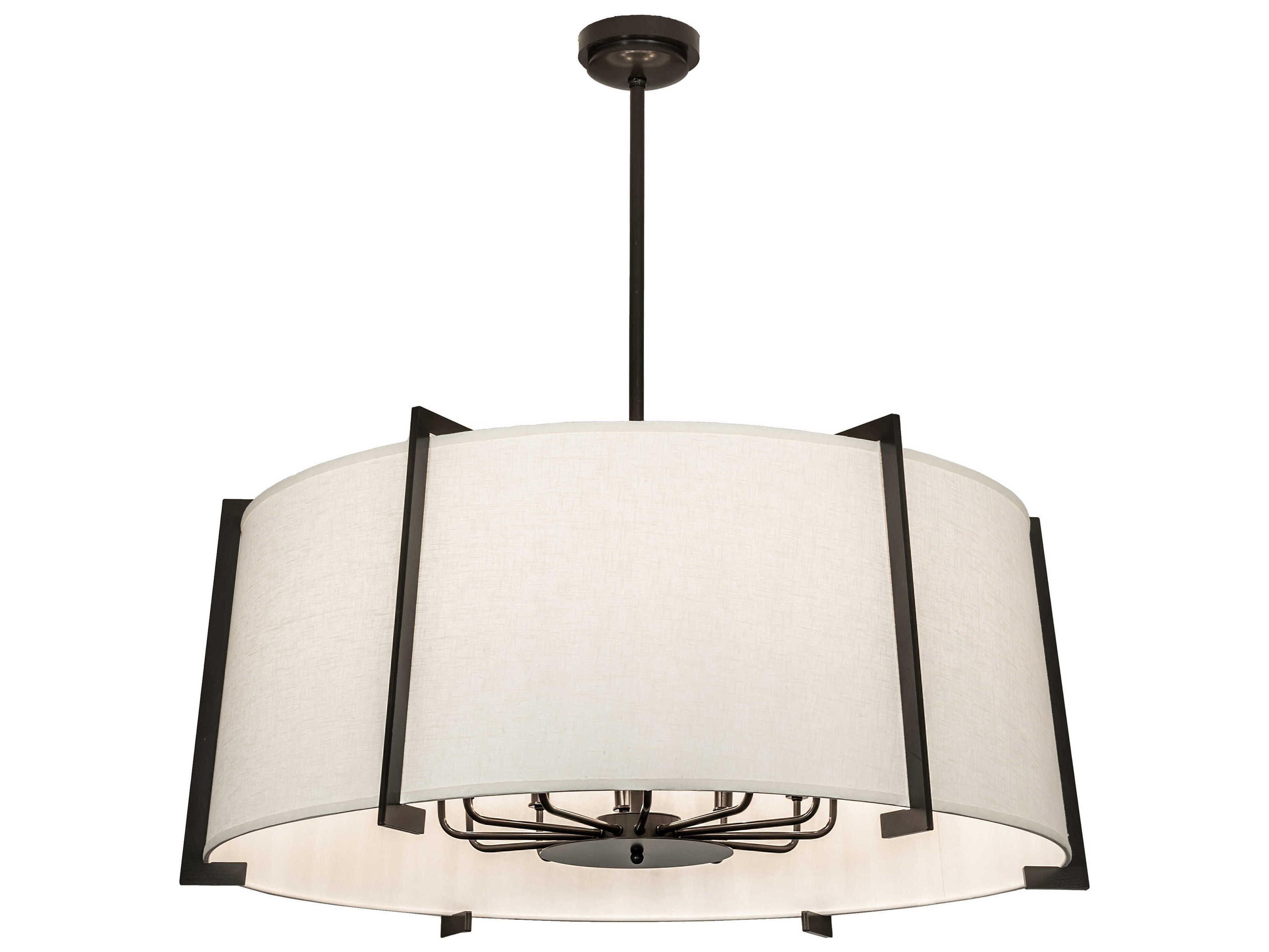 Meyda Cilindro 12-Light Timeless Bronze Drum Pendant