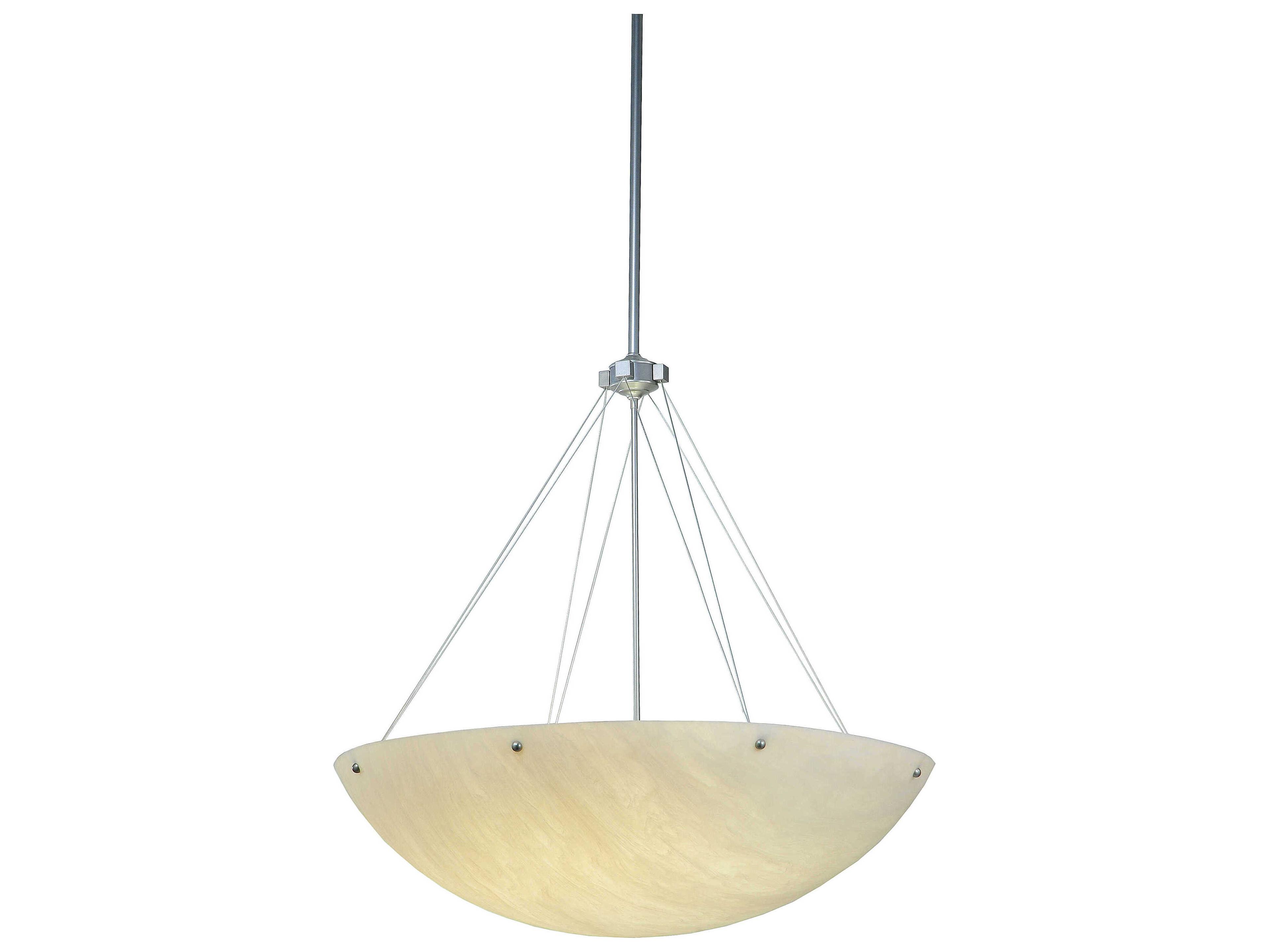 Meyda Cypola 8-Light Brushed Nickel Bowl Pendant