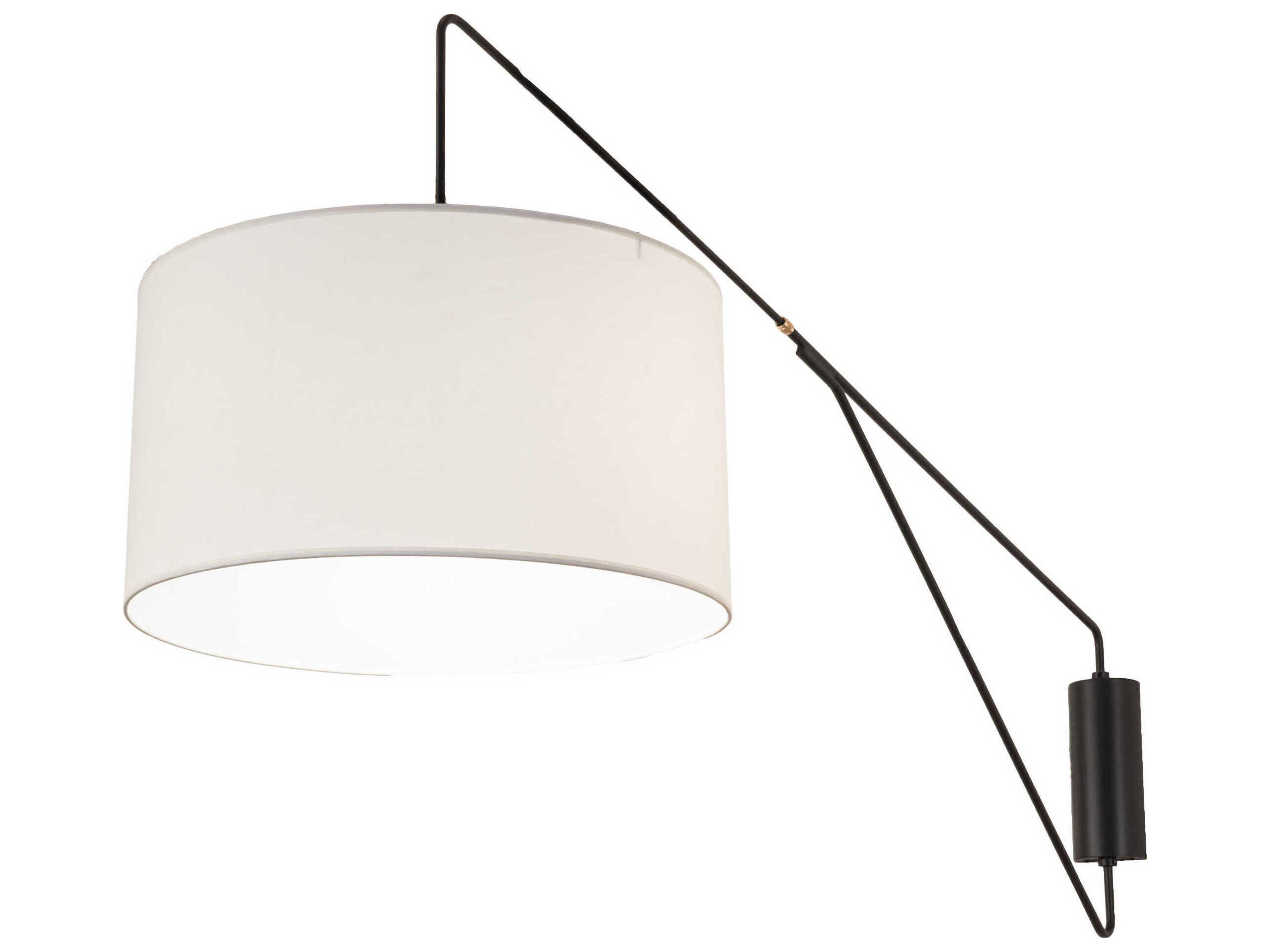 Meyda Cilindro Black 1 - Light Swing Arm Light