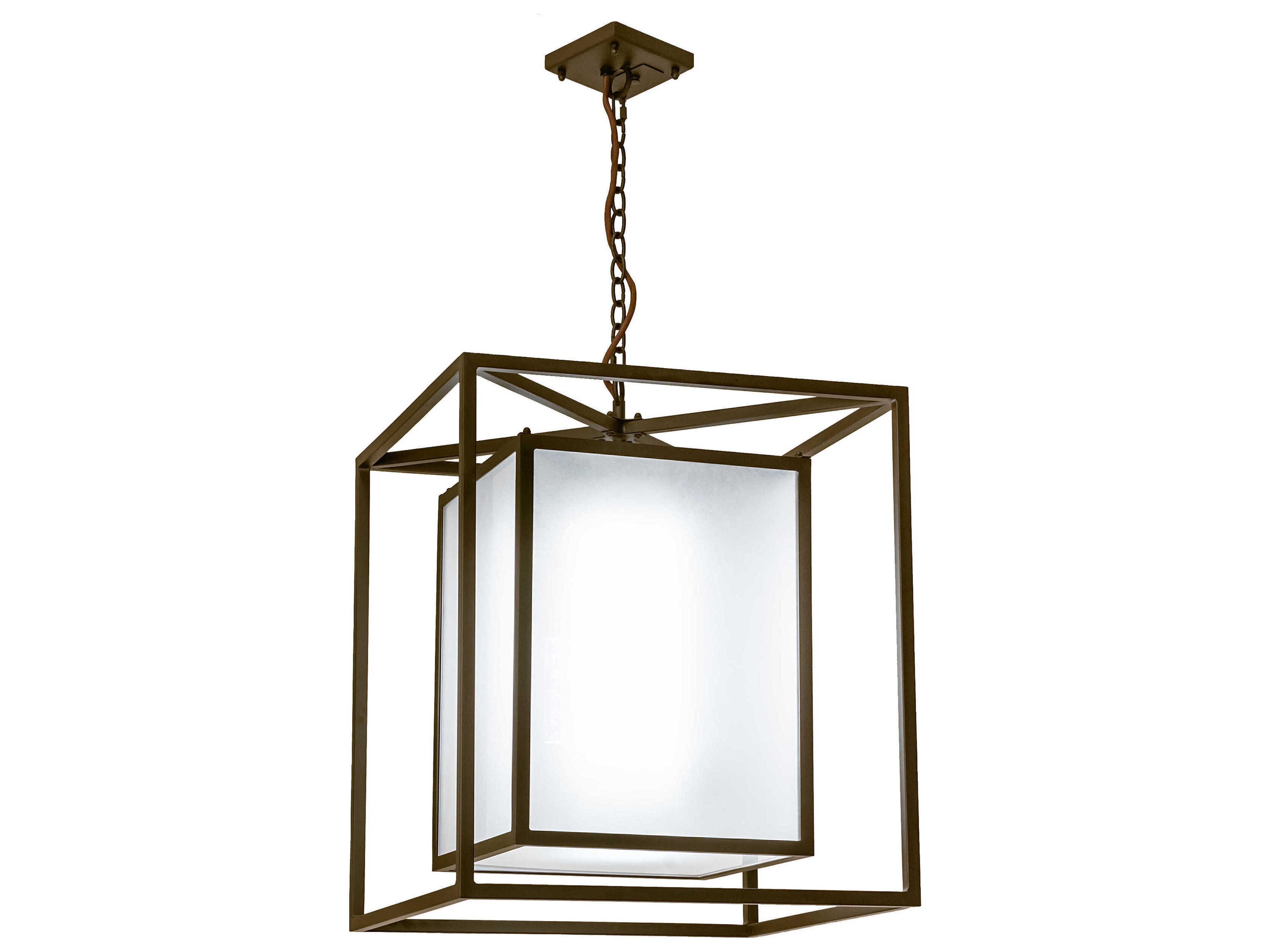 Meyda Kitzi Box Black LED Geometric Pendant