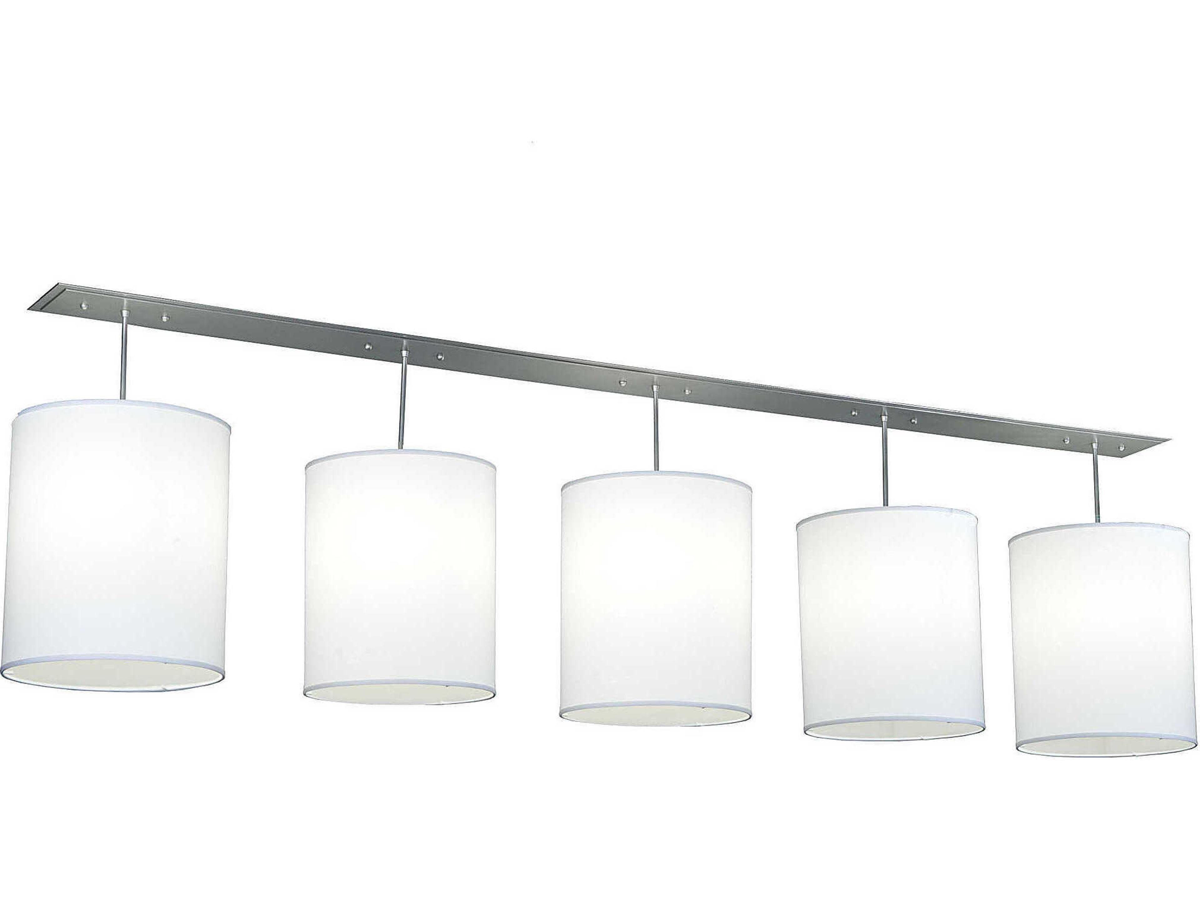 Meyda Cilindro 5-Light Nickel Cylinder Island Pendant
