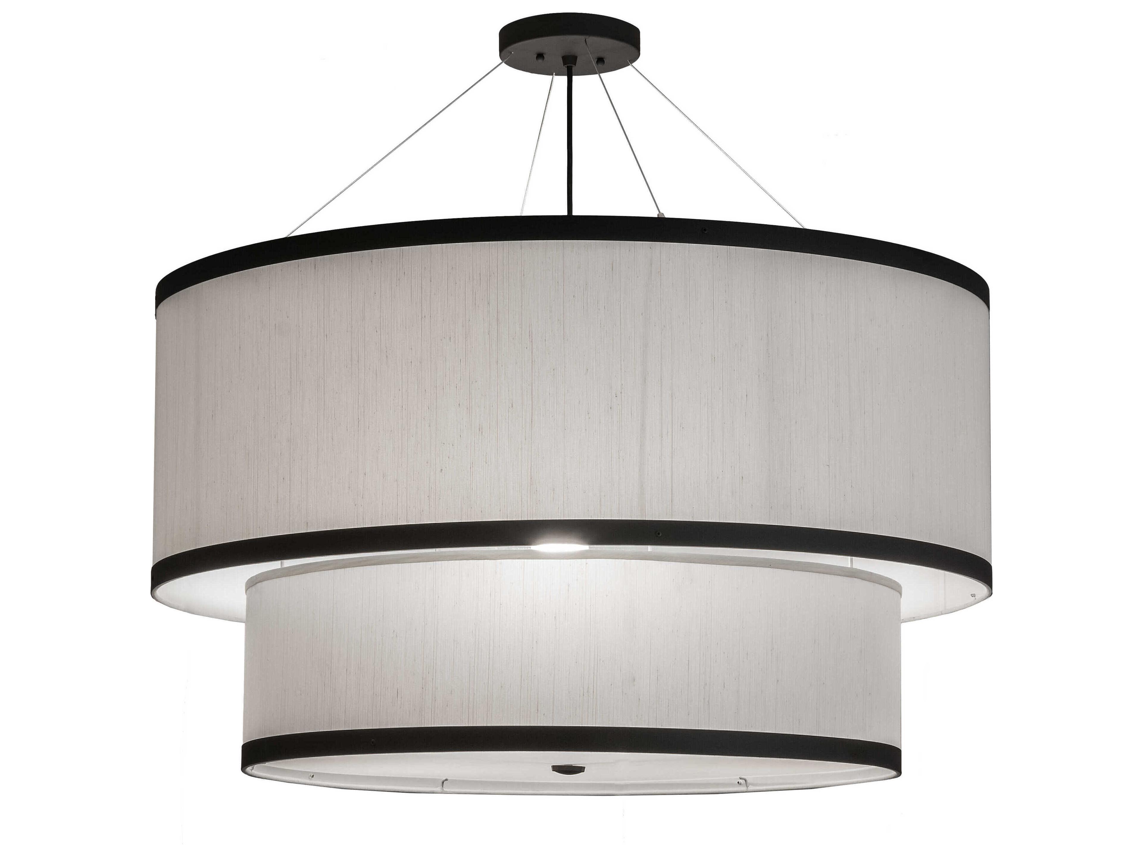 Meyda Cilindro 3-Light Oil Rubbed Bronze Tiered Pendant