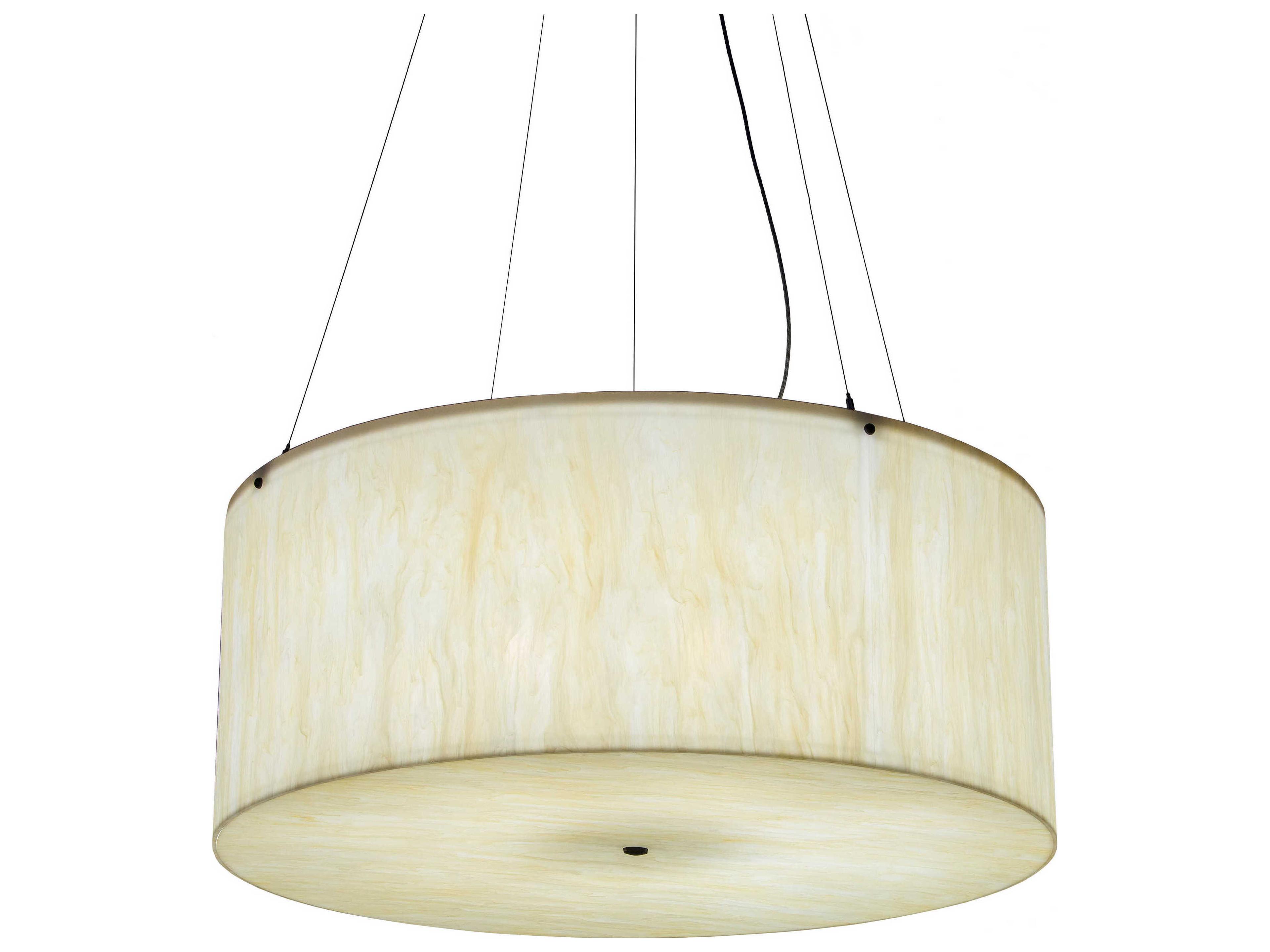 Meyda Cilindro 8-Light Timeless Bronze Drum Pendant