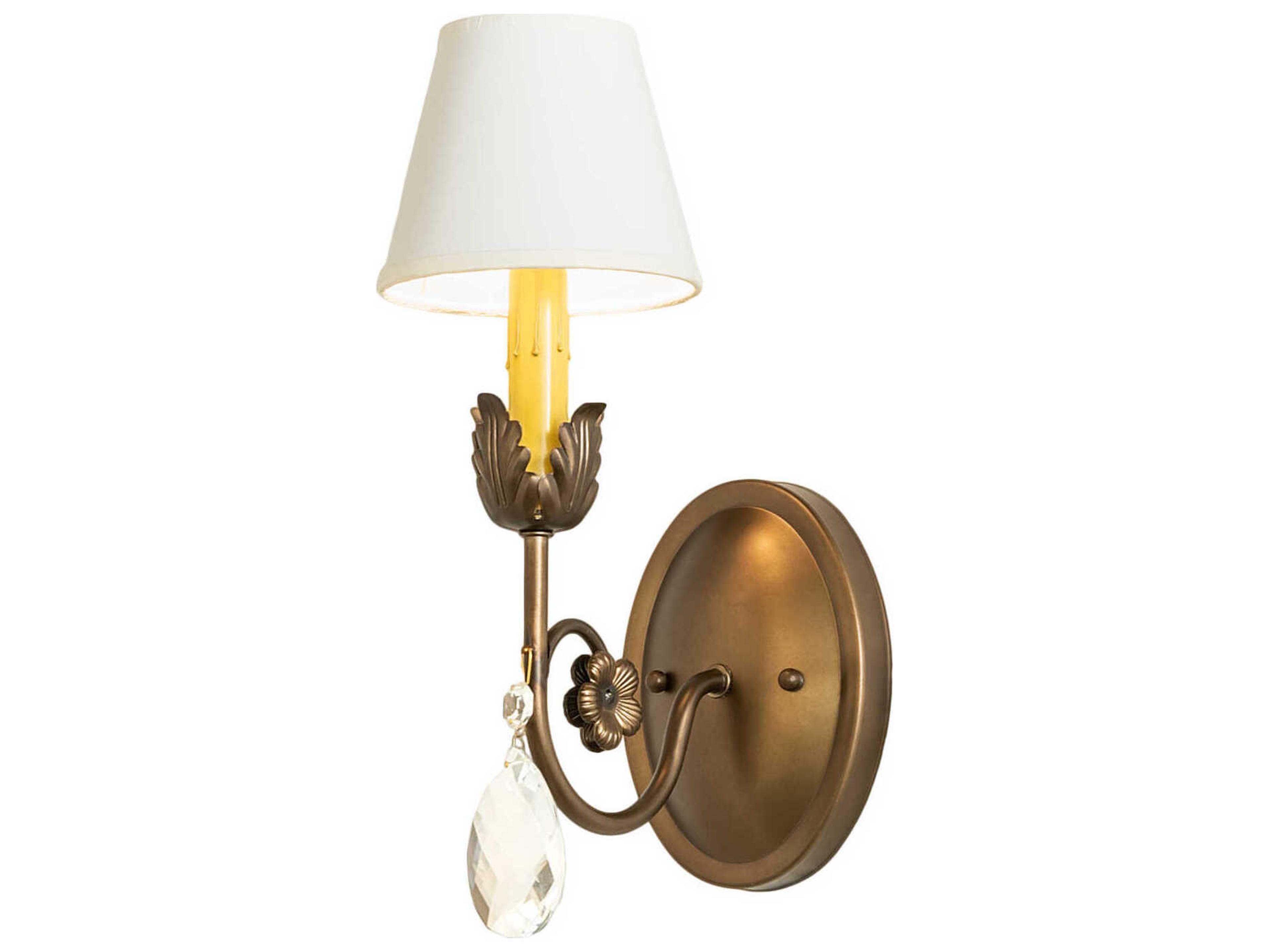 Meyda Antonia 1-Light Antique Copper Wall Sconce