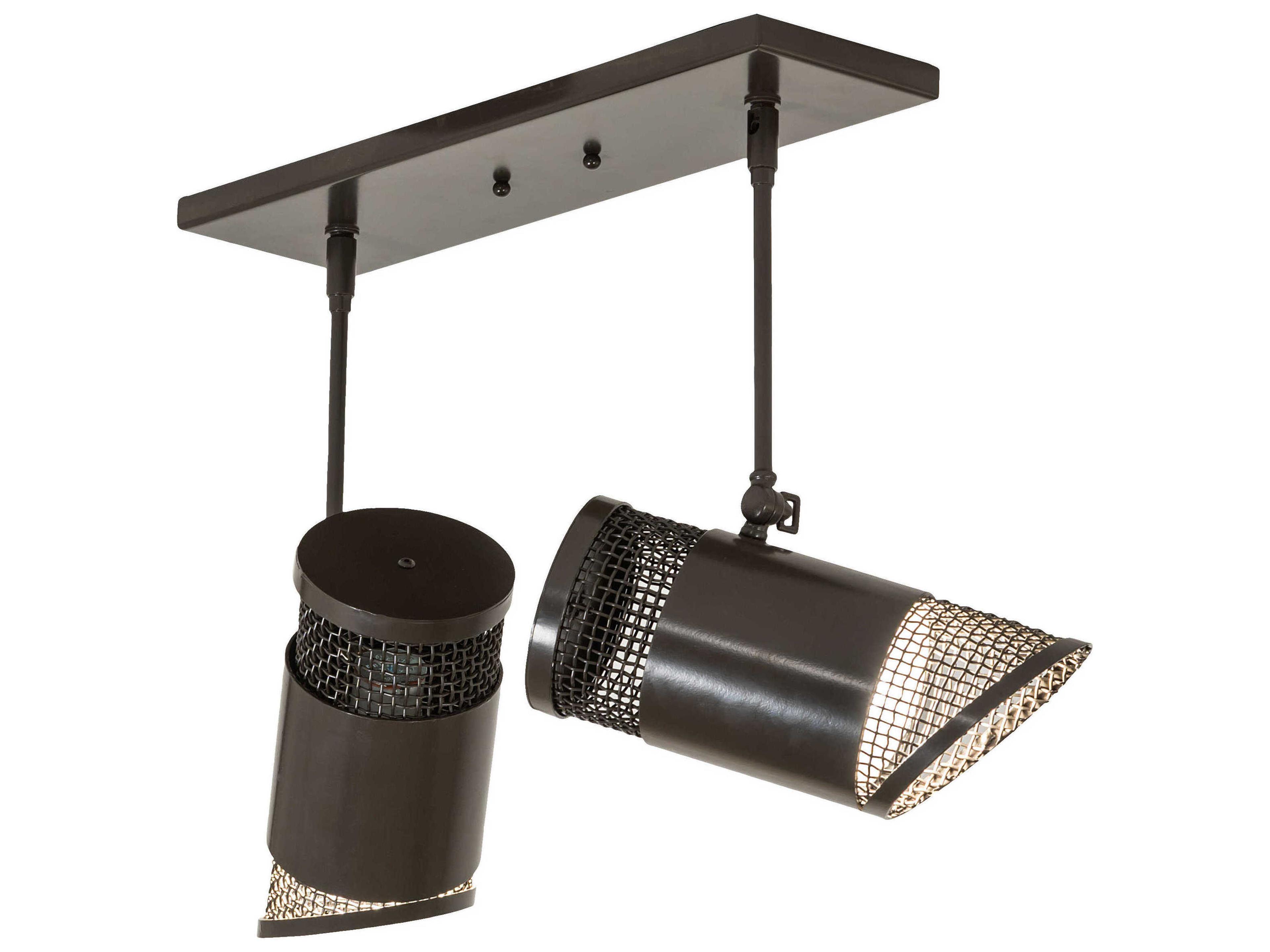 Meyda Telluride Magic 2-Light Timeless Bronze LED Cylinder Island Pendant