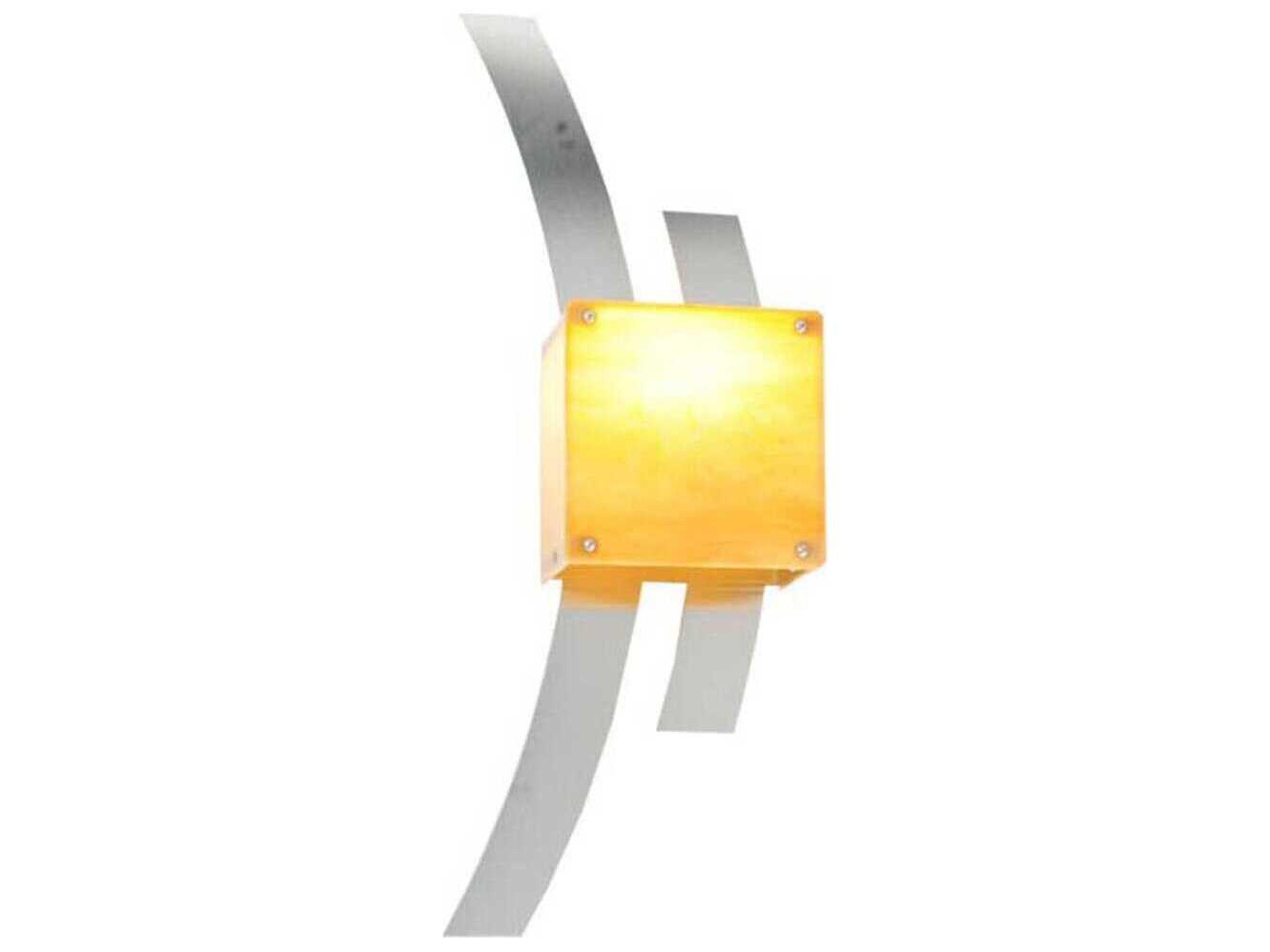 Meyda Tortuga Luna 1-Light Brushed Nickel Satin Stainless Steel LED Wall Sconce