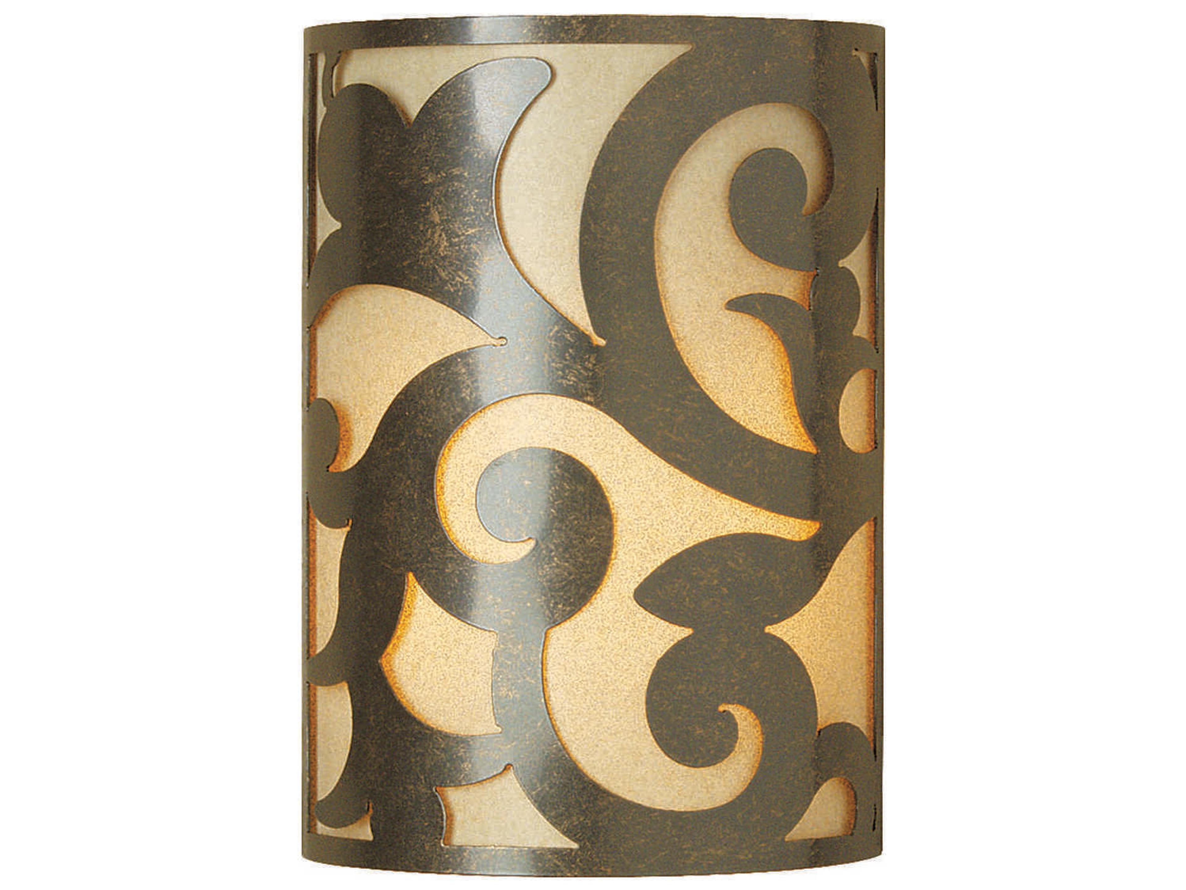 Meyda Rickard 2-Light Bronze Wall Sconce