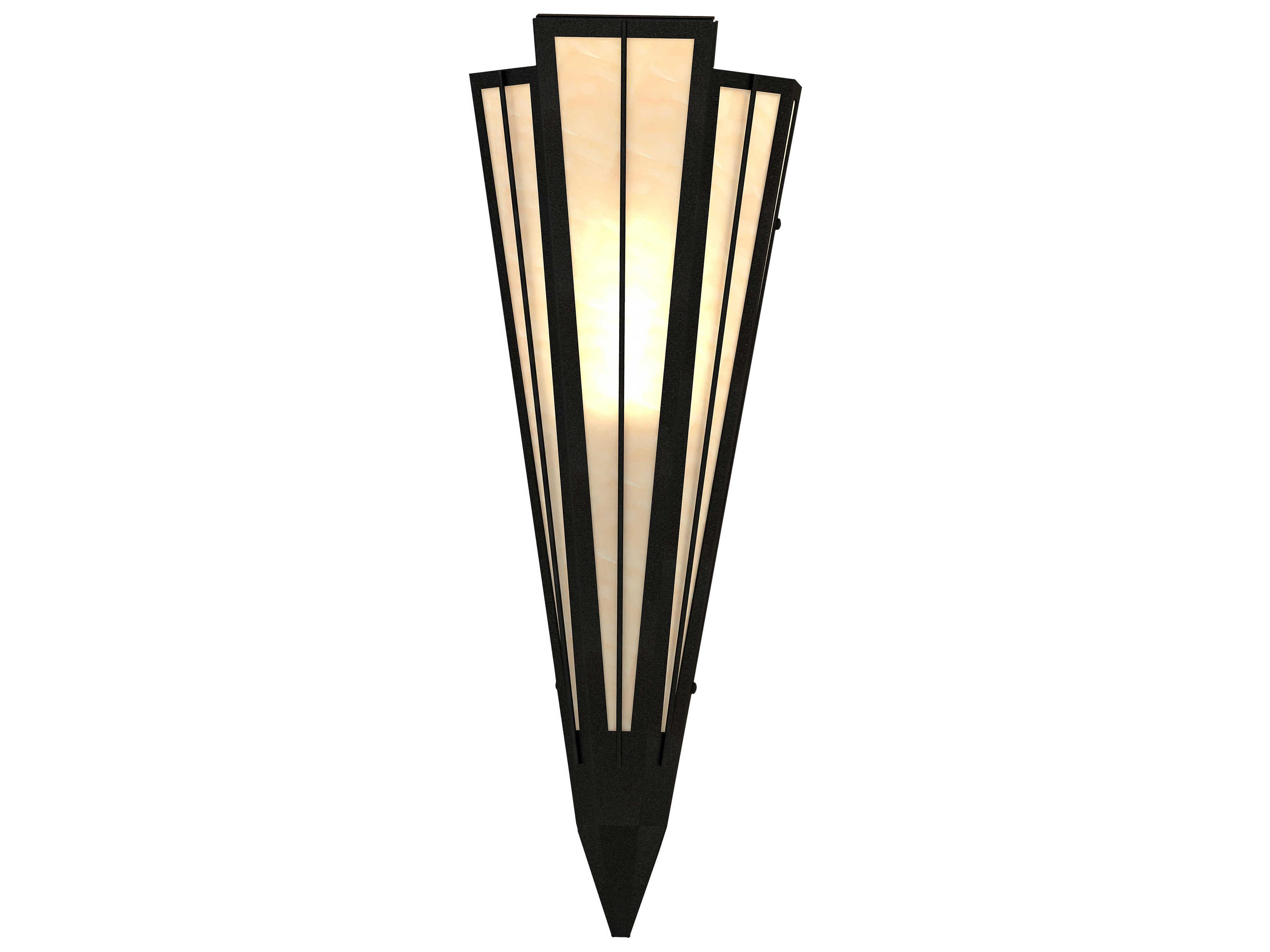 Meyda Brum 1-Light Textured Black Wall Sconce