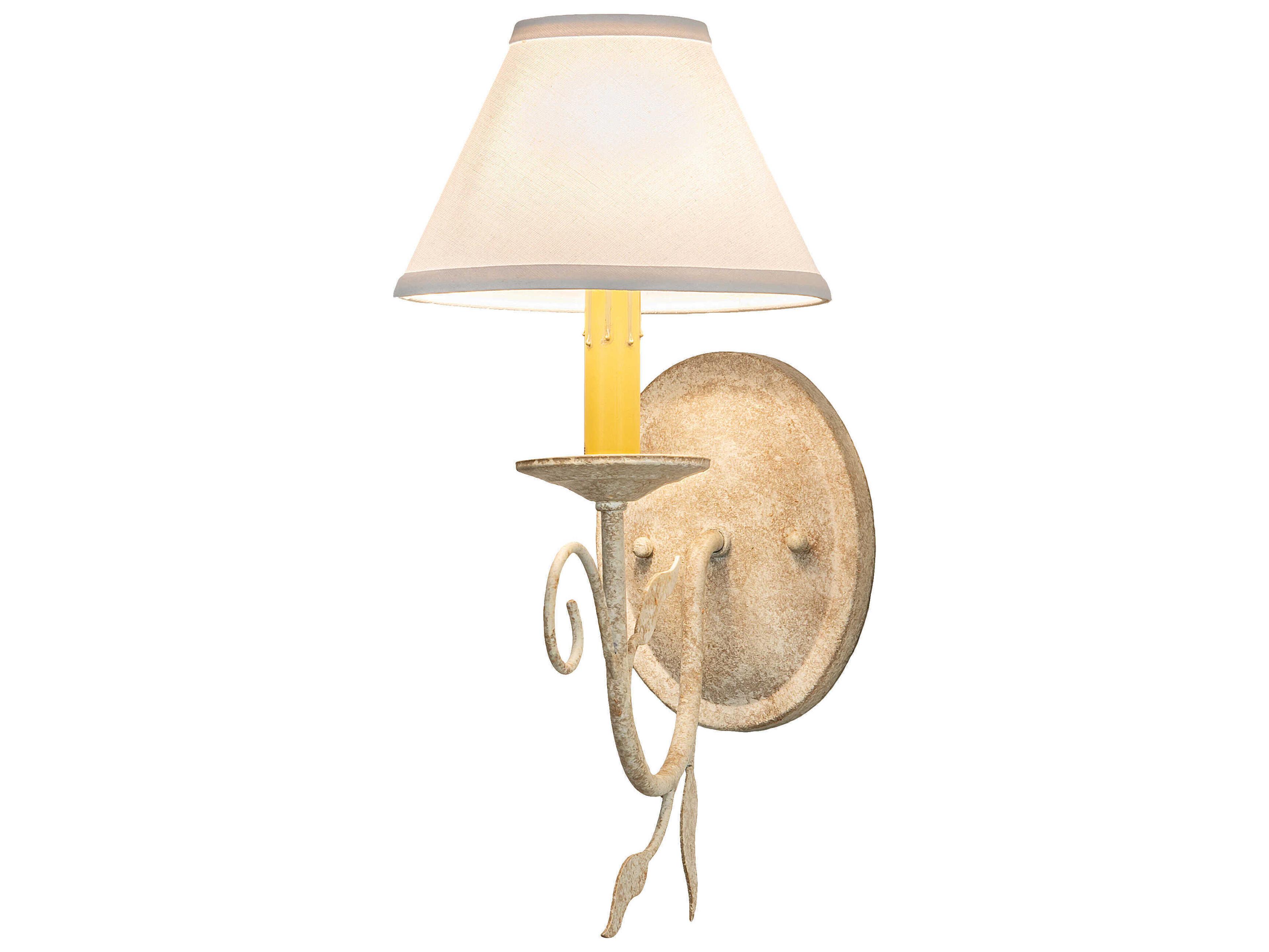 Meyda Bordeaux 1-Light Tuscan Ivory White Wall Sconce