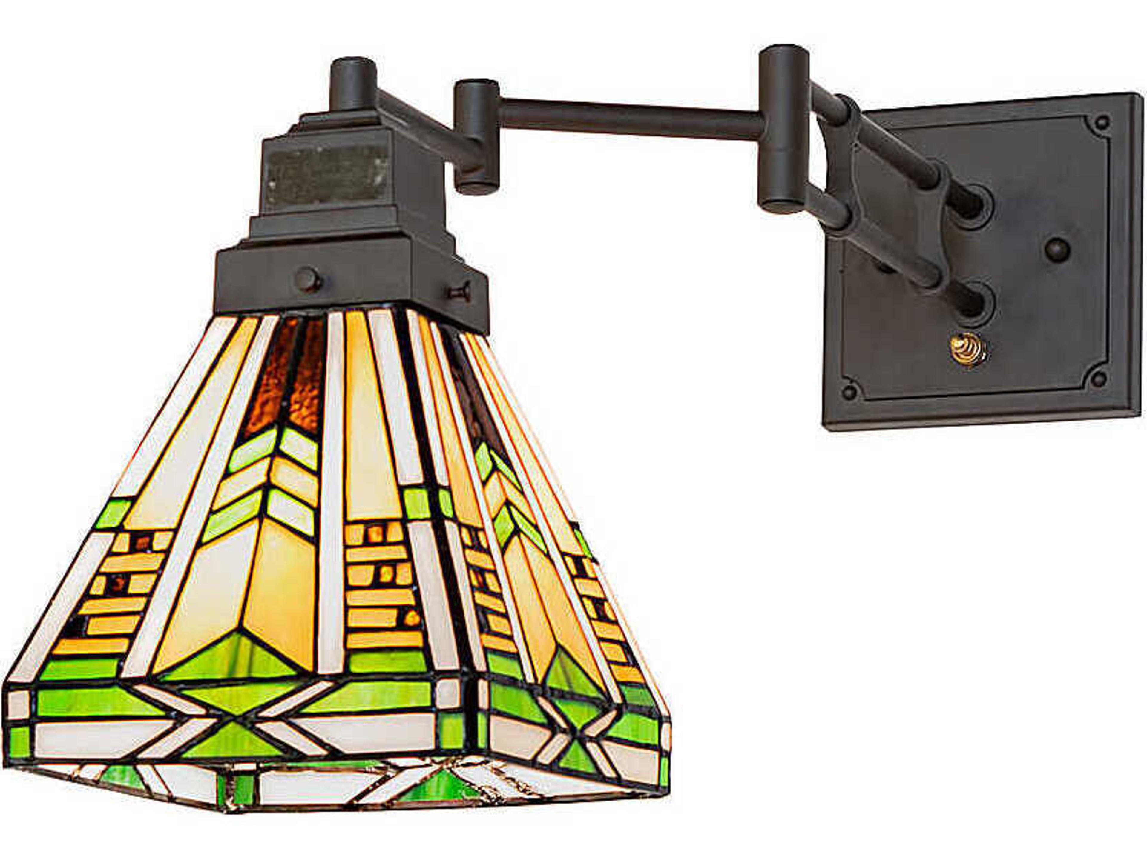 Meyda Abilene 1-Light Oil Rubbed Bronze Swing Wall Sconce