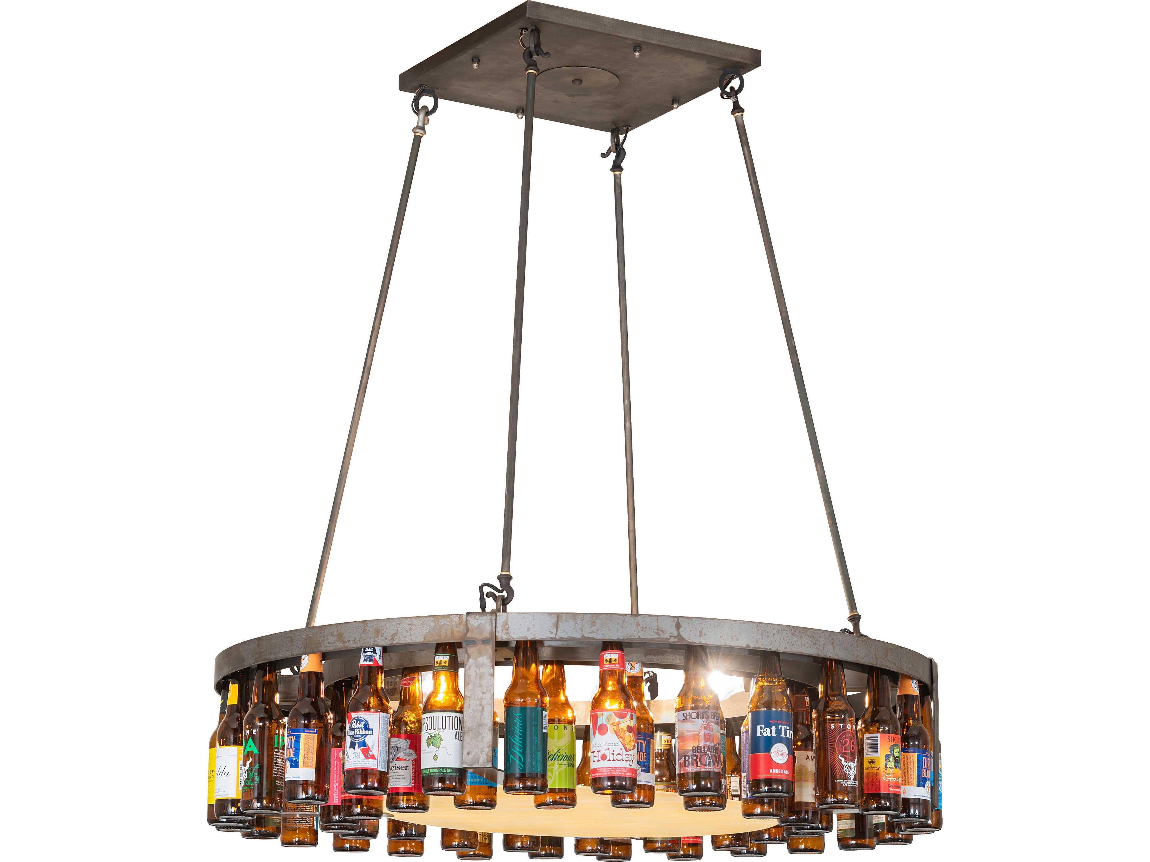 Meyda Beer Beer:30 4-Light Steel Pendant