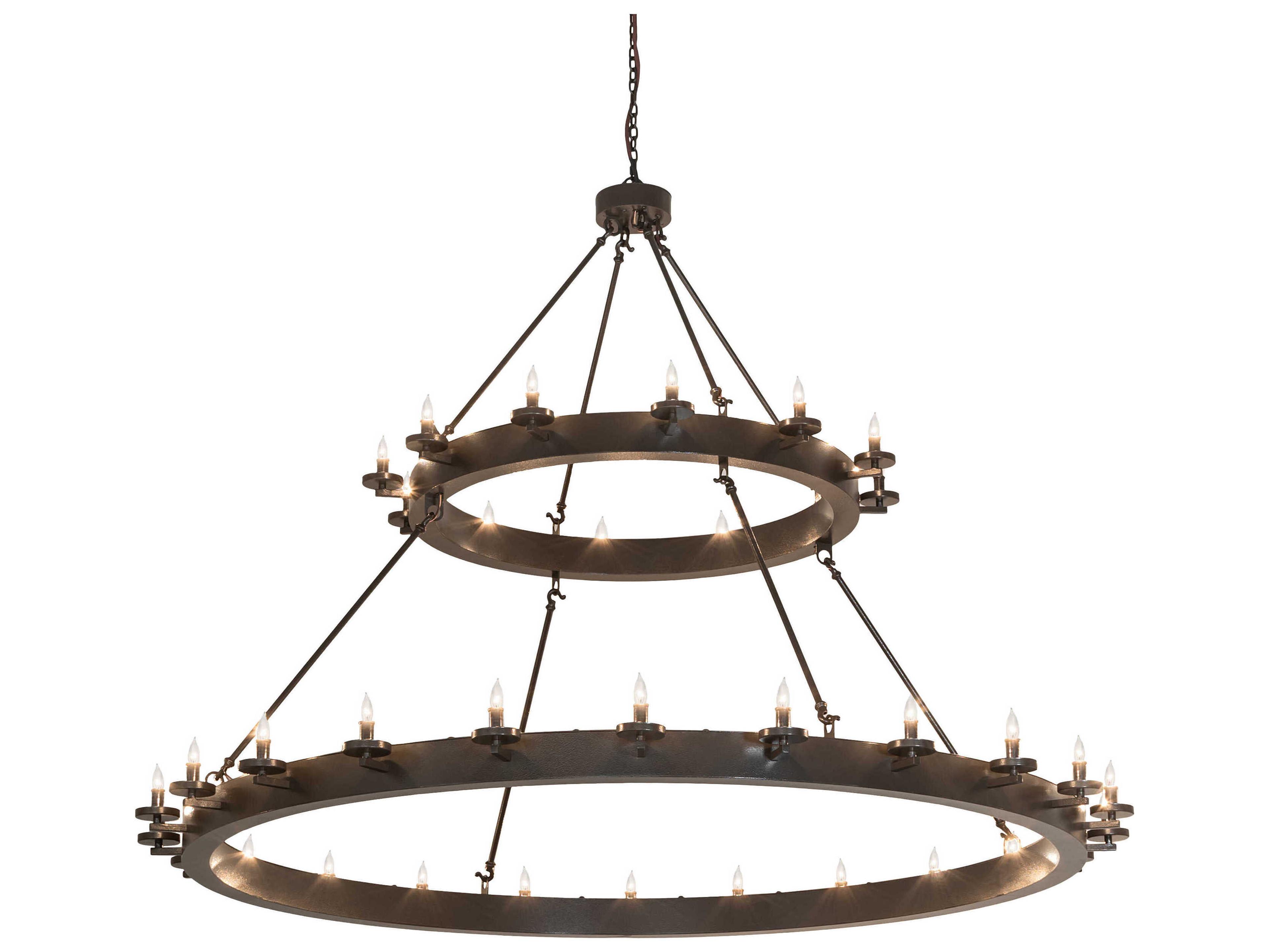 Meyda Loxley 36-Light Timeless Bronze Chandelier