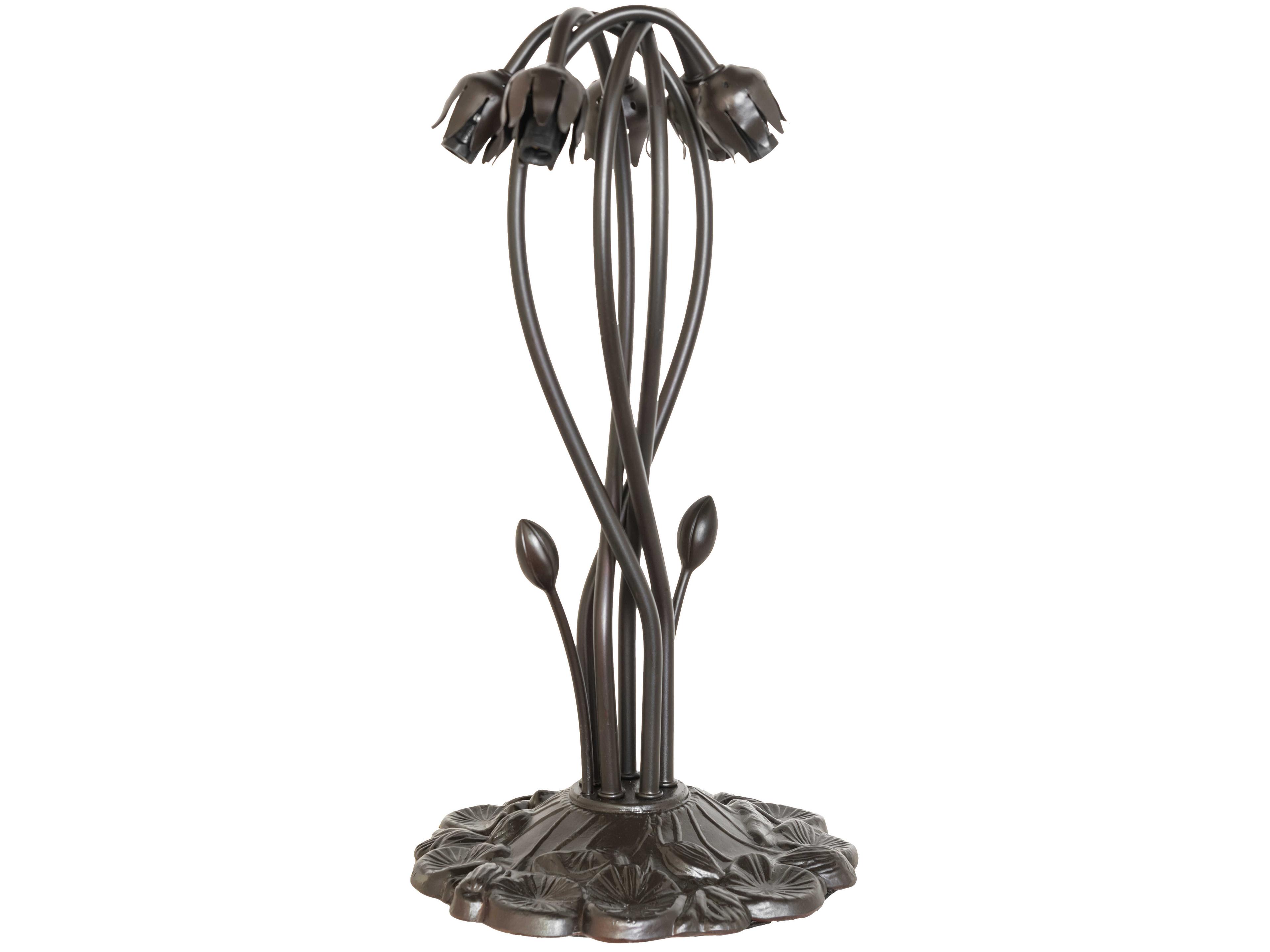 Meyda Lily Mahogany Bronze Table Lamp Base