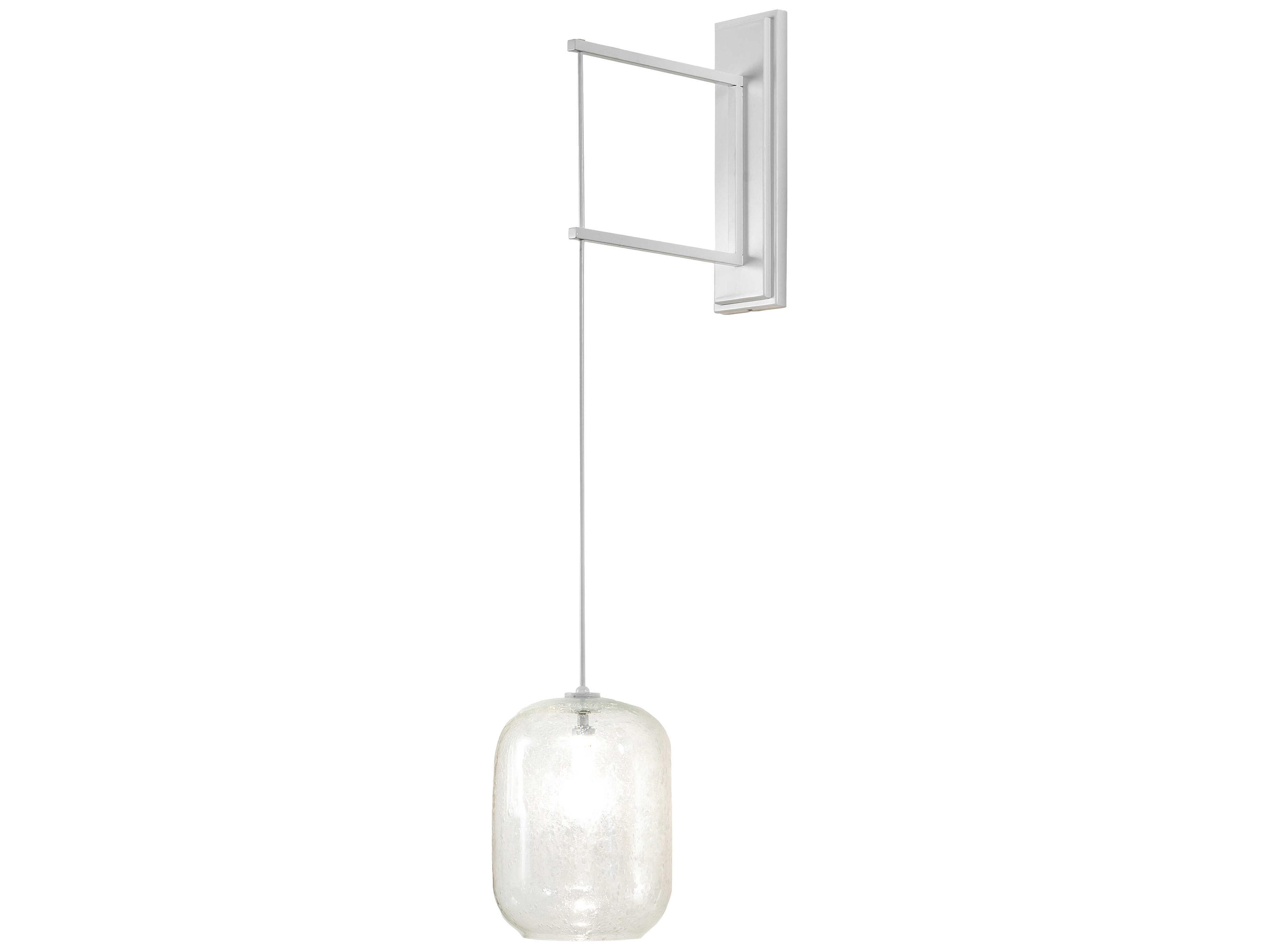 Meyda Pastilla 1-Light Gloss White Glass Wall Sconce