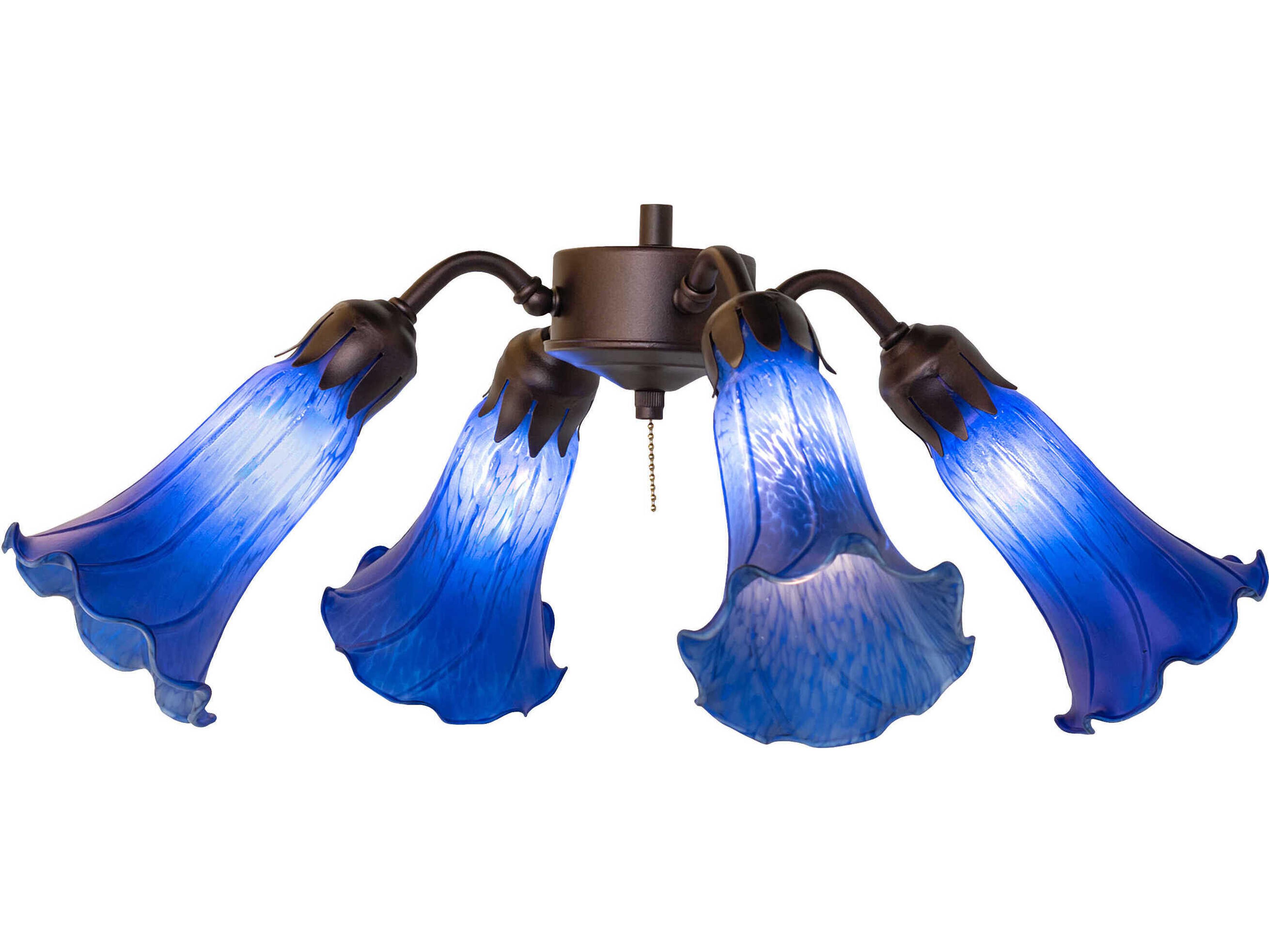 Meyda Pond Lily Tiffany 4 - Light Fan Kit