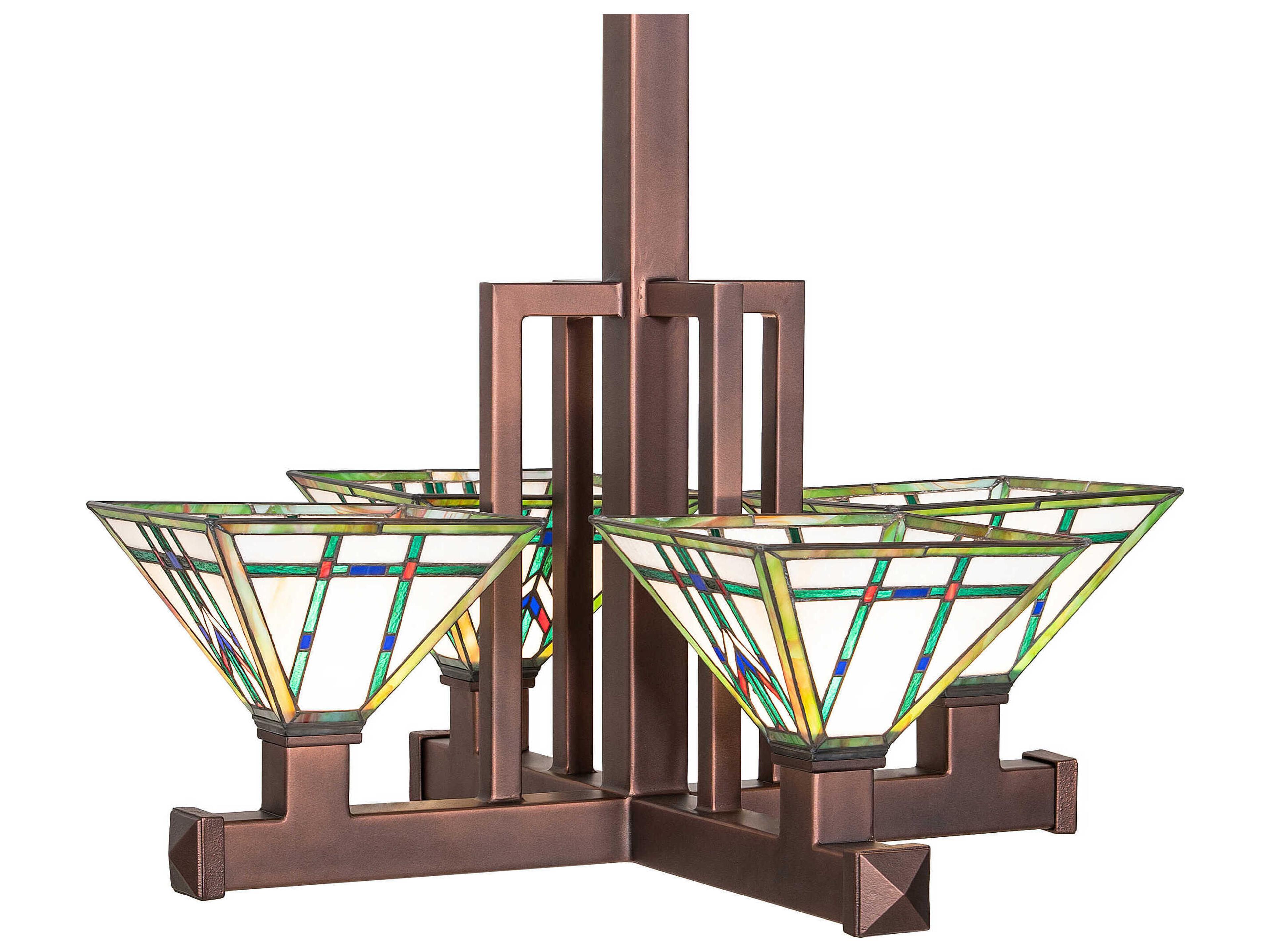 Meyda Prairie Wheat 4-Light Cinnamon Coffee Metallic Brown Pendant