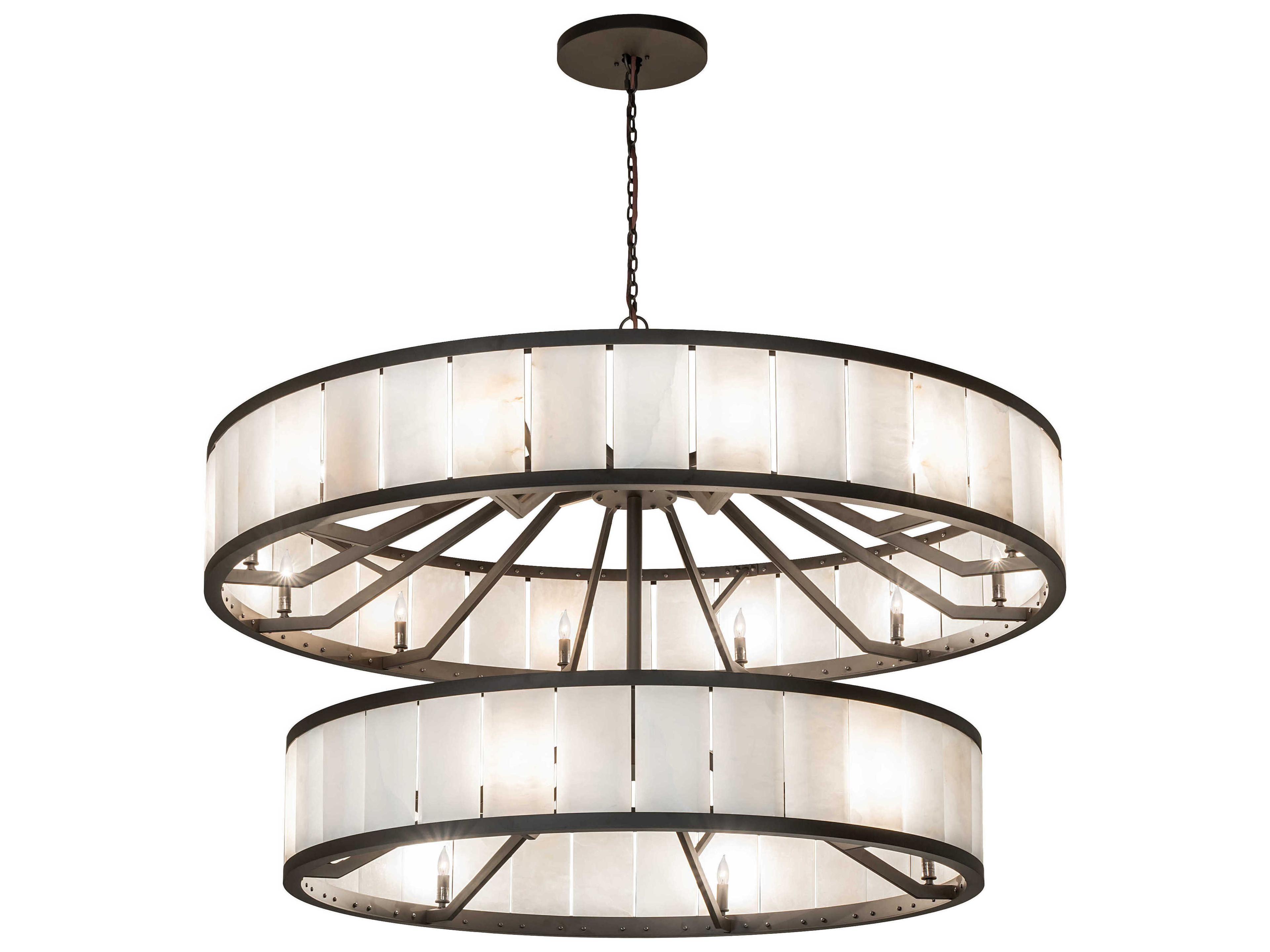 Meyda Hokaiseki 18-Light Oil Rubbed Bronze Chandelier