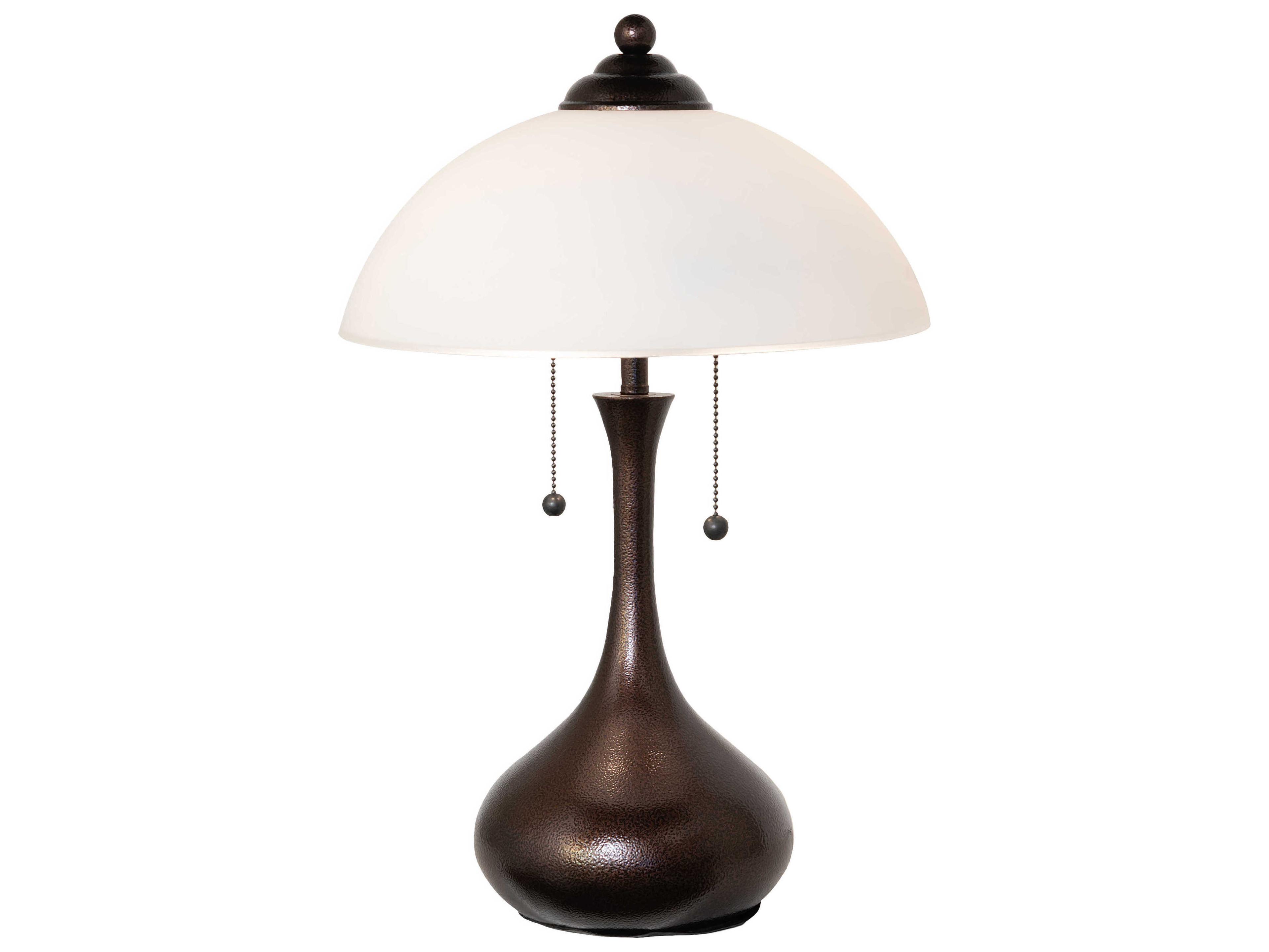 Meyda Metro Frosty Copper Vein Bronze Table Lamp