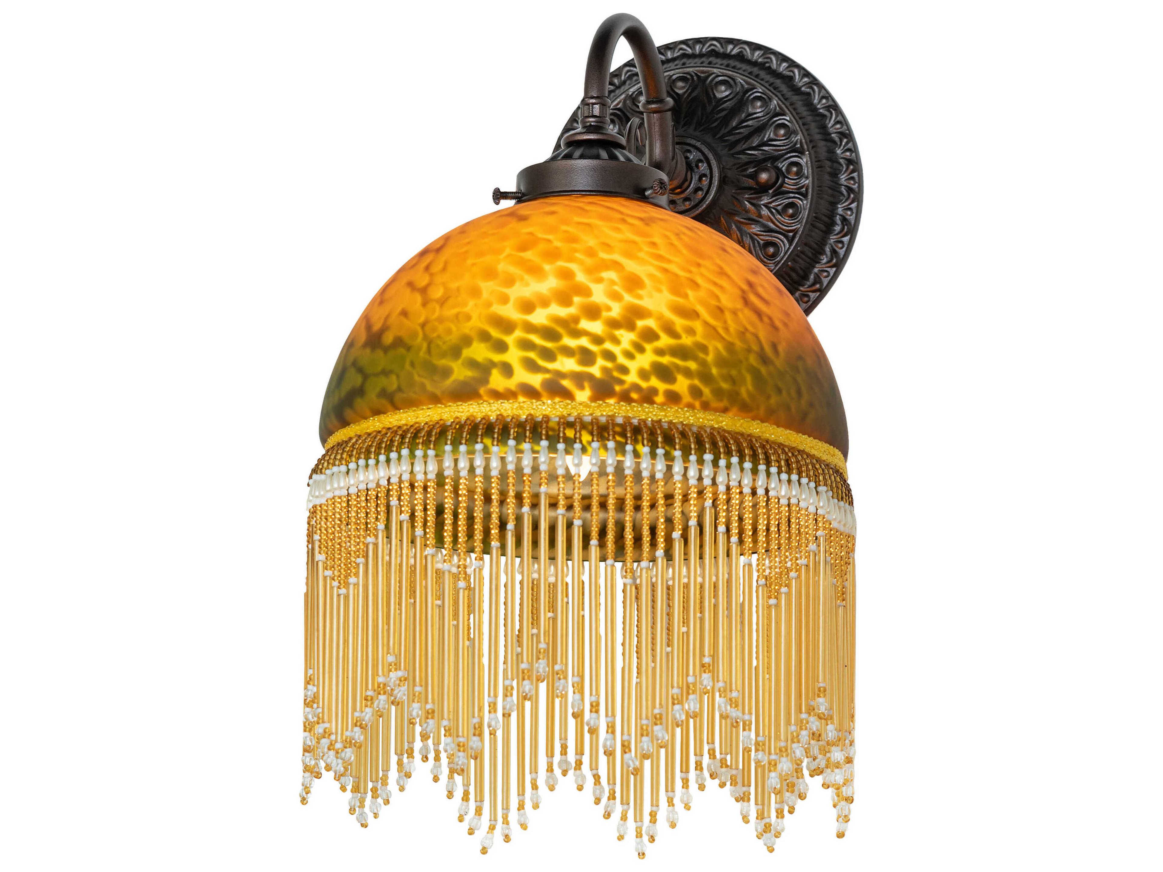 Meyda Roussillon 1-Light Mahogany Bronze Wall Sconce