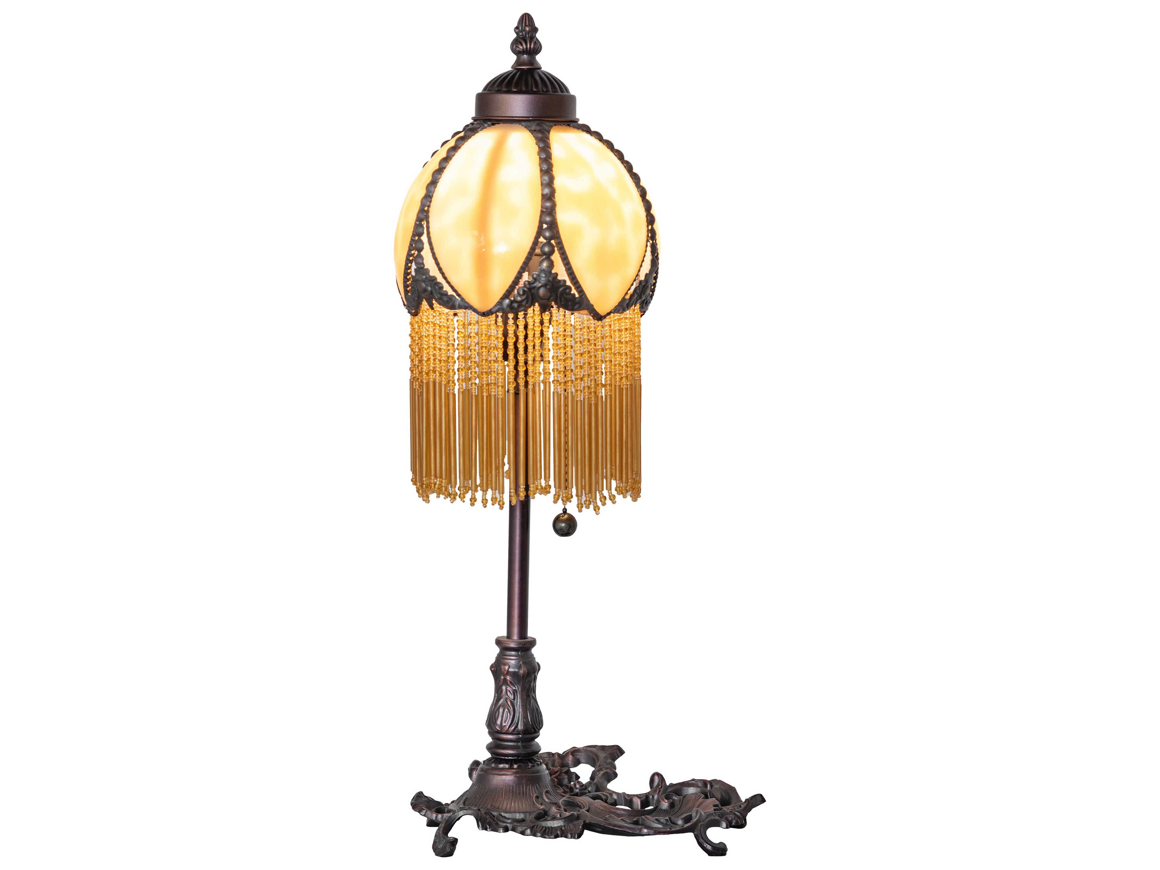 Meyda Alicia Craftsman Brown Table Lamp