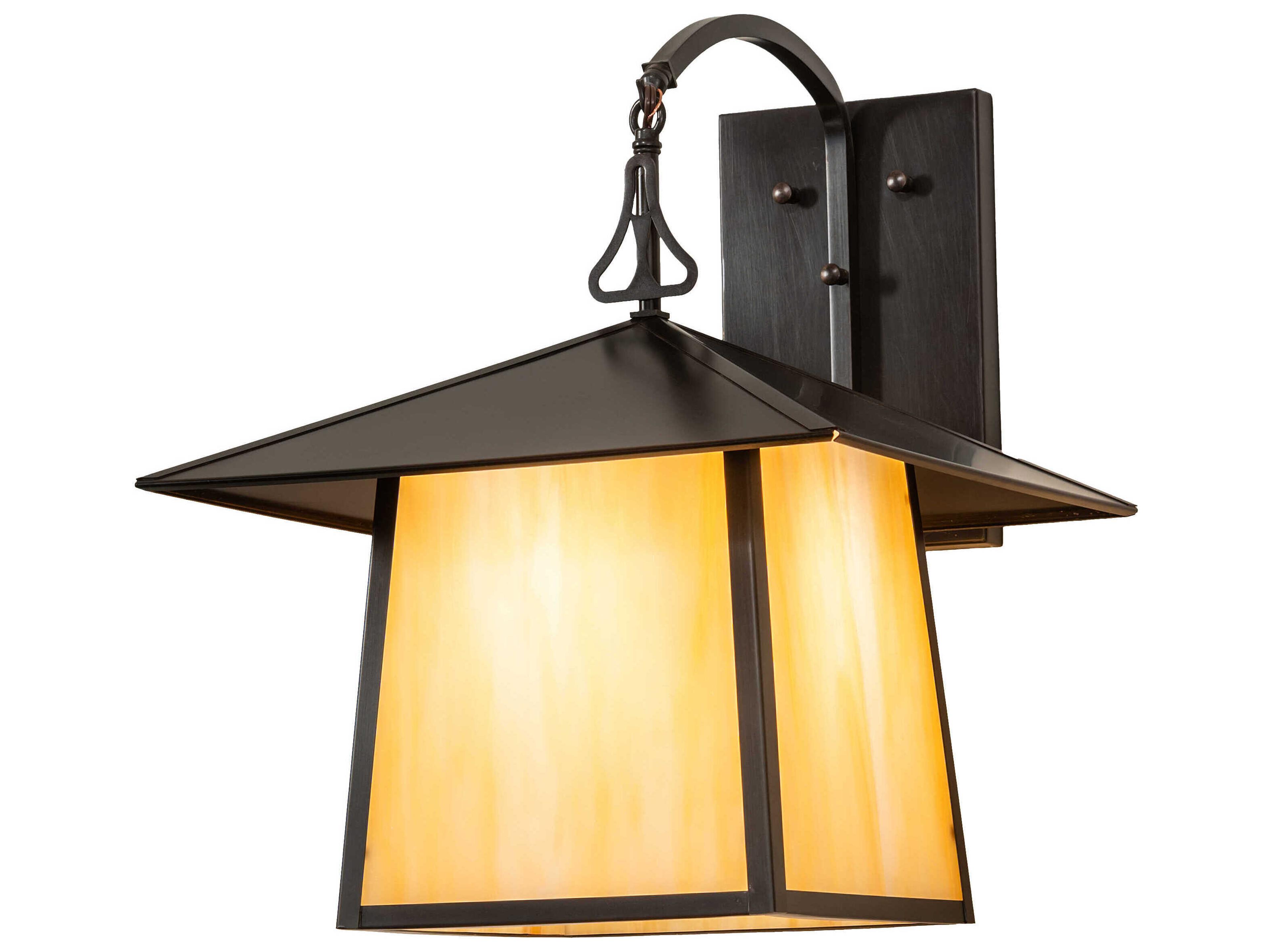 Meyda Stillwater 1-Light Craftsman Brown Wall Sconce