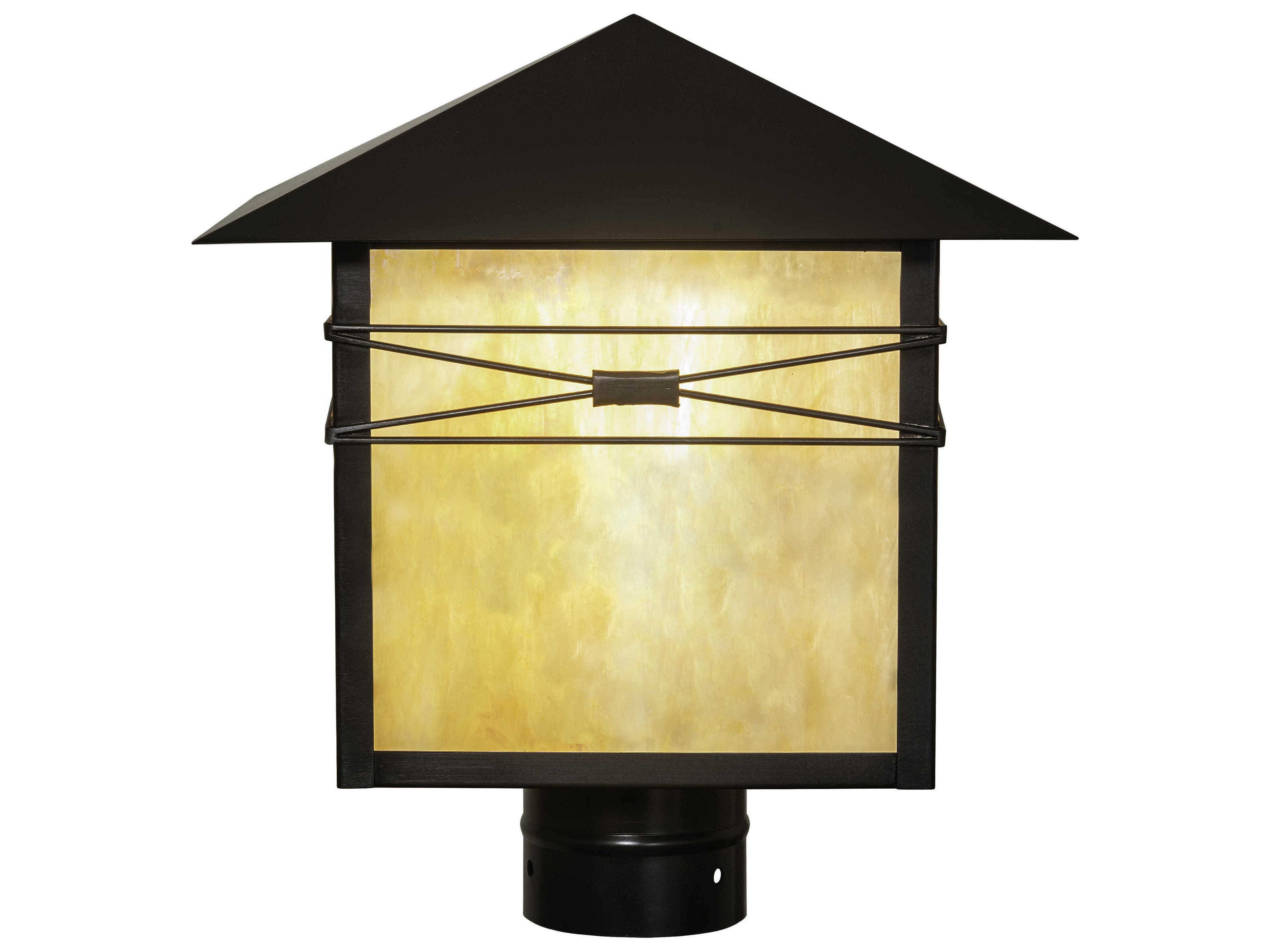 Meyda Seneca Saltire 1-Light Outdoor Post Light