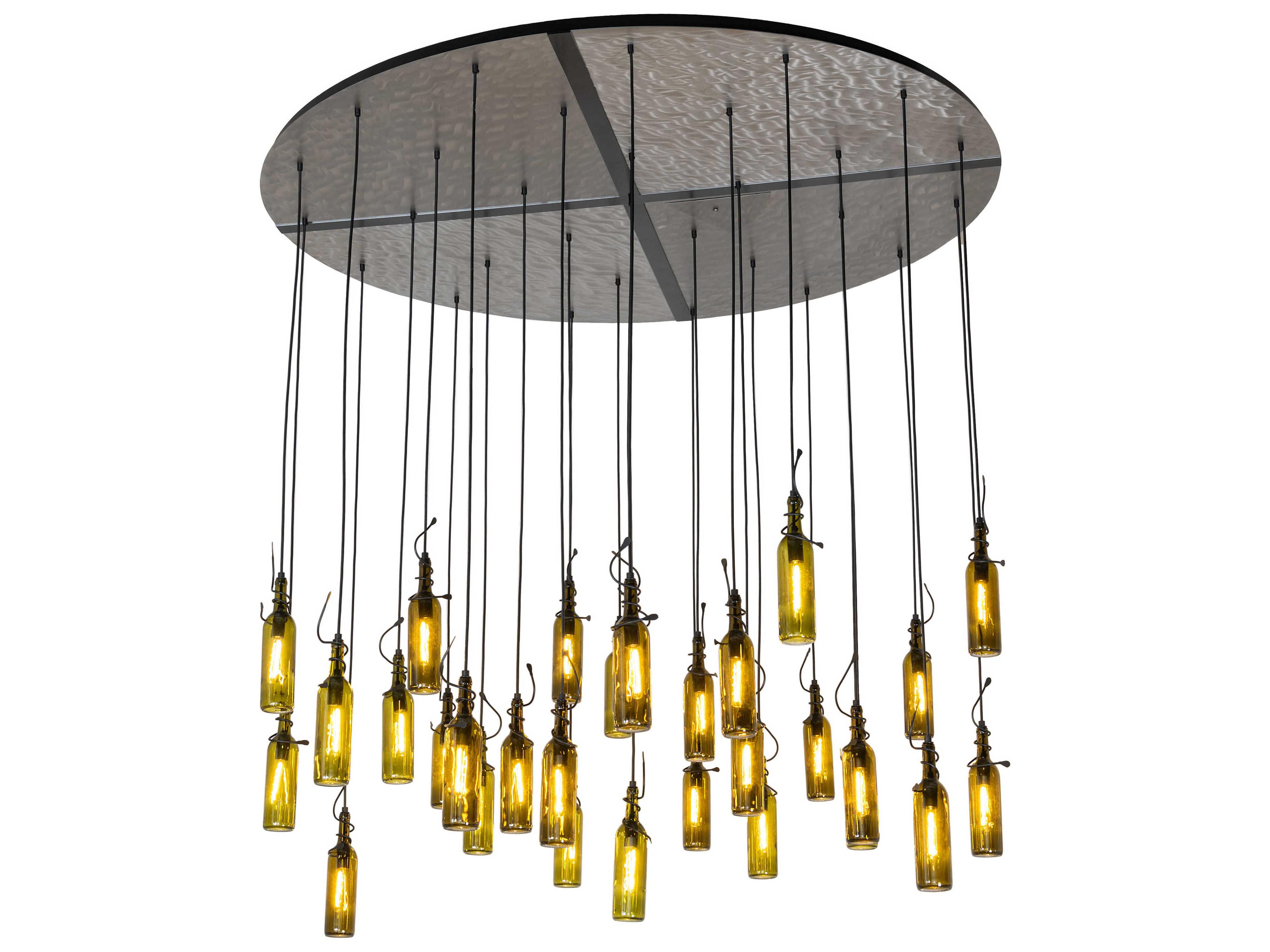 Meyda Tuscan Vineyard 30-Light Textured Black Pendant