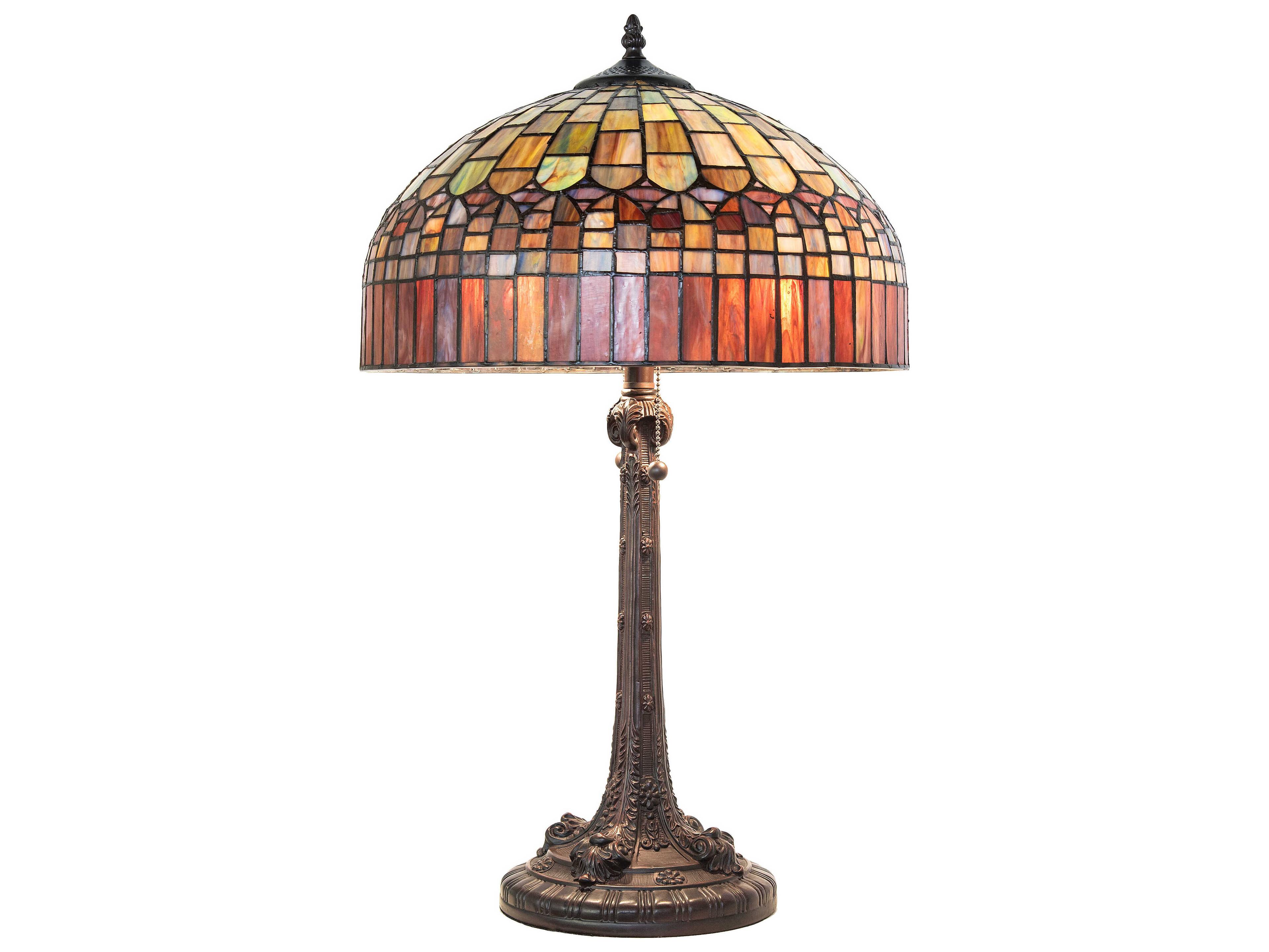 Meyda Tiffany Candice Mahogany Bronze Buffet Lamp