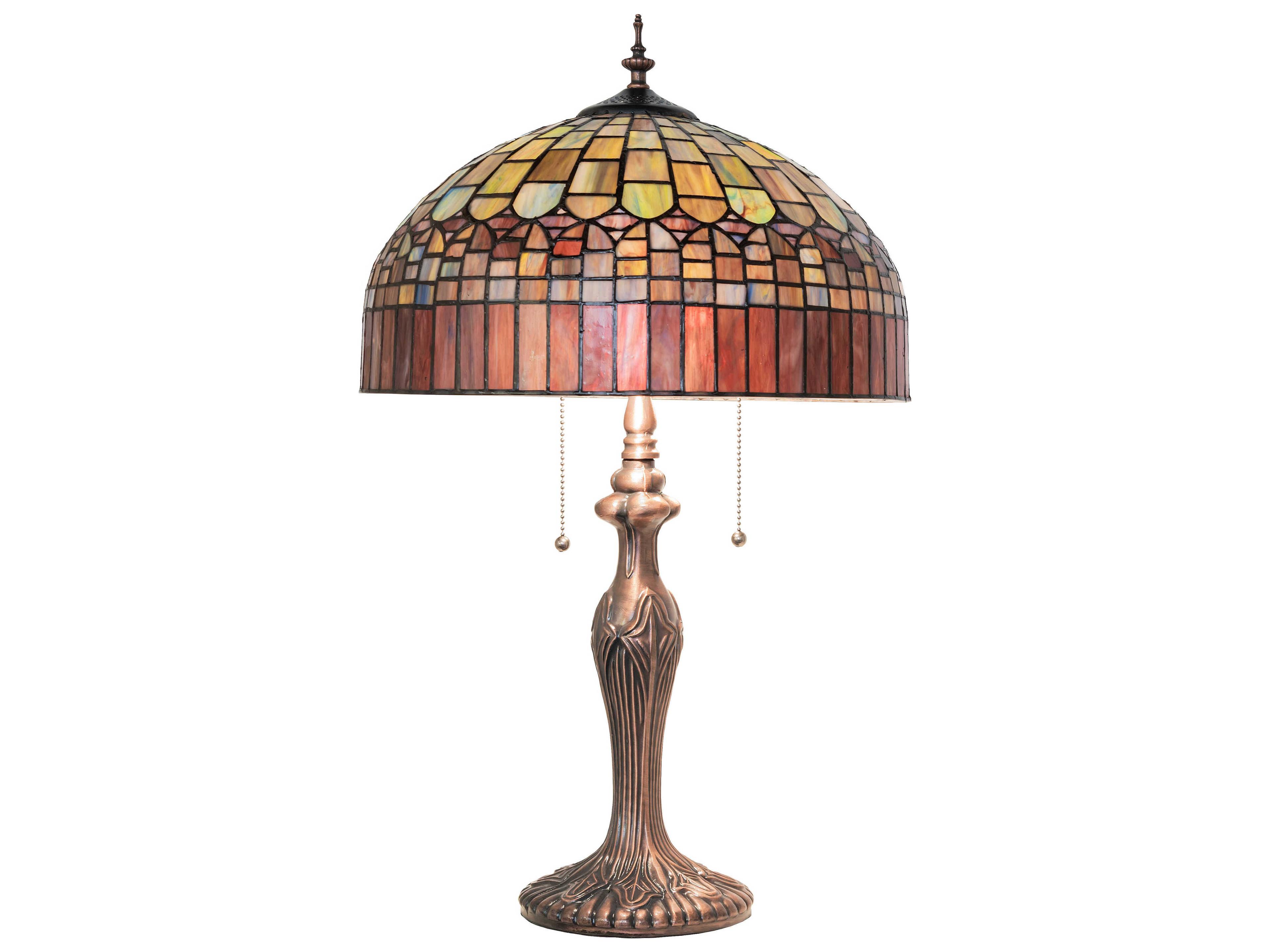 Meyda Tiffany Candice Mahogany Bronze Buffet Lamp