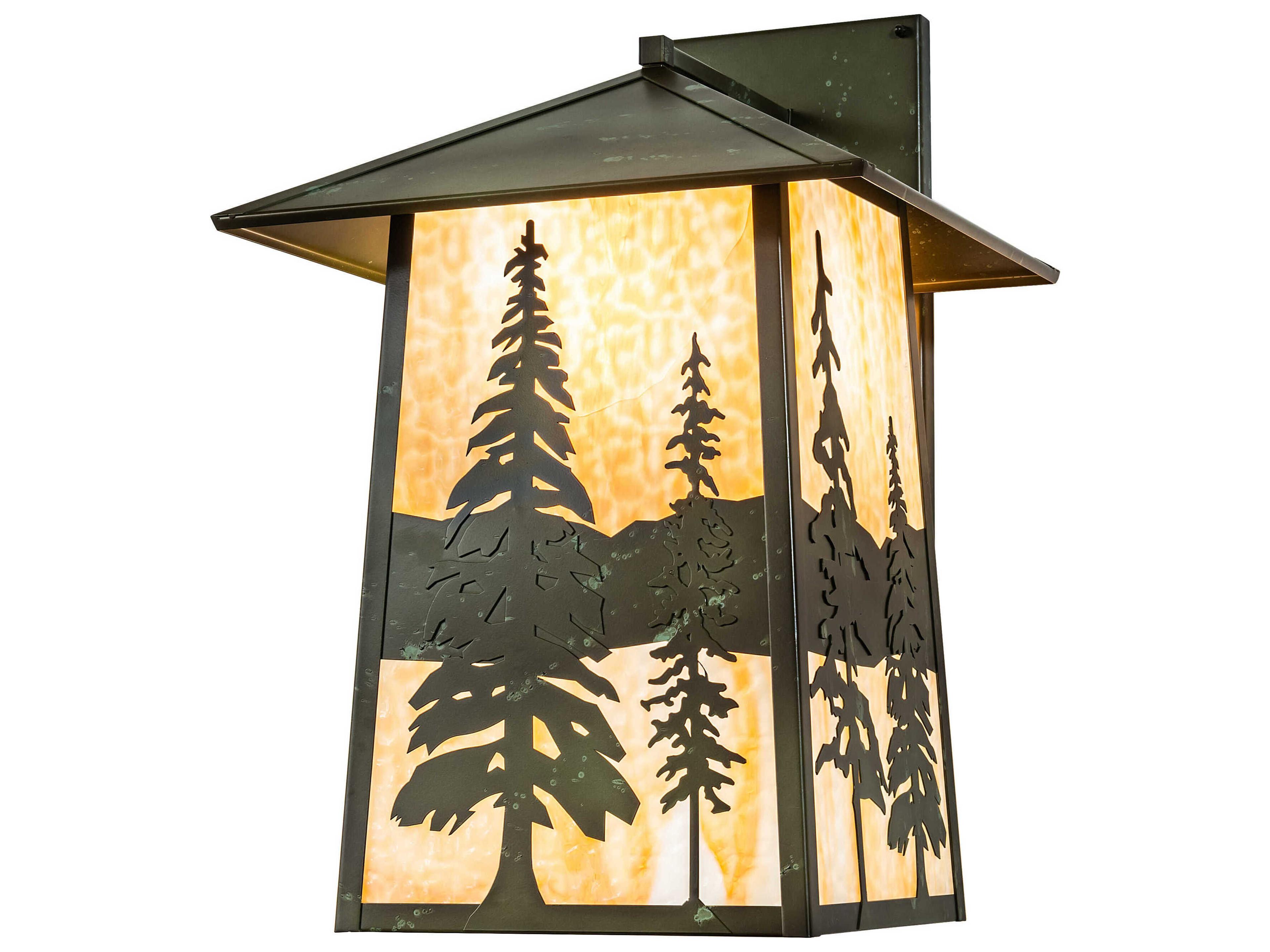 Meyda Stillwater Pines 1-Light Outdoor Wall Light