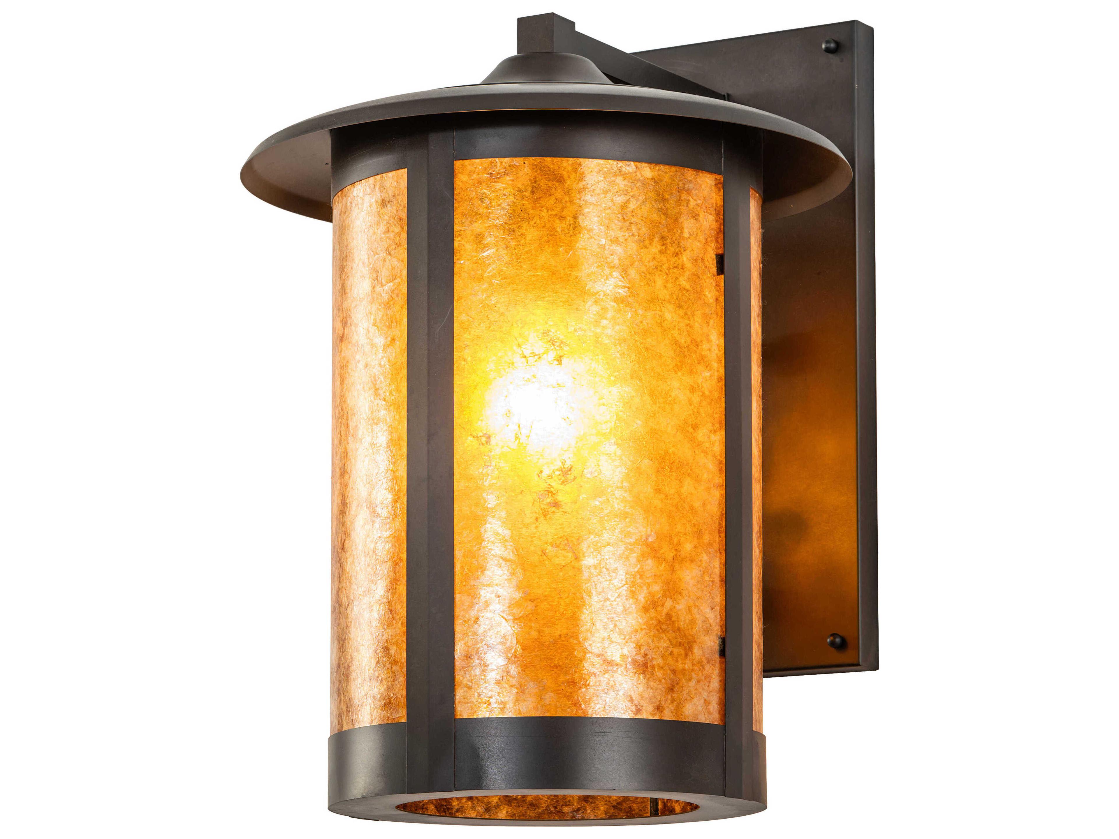 Meyda Fulton 1-Light Craftsman Brown Wall Sconce