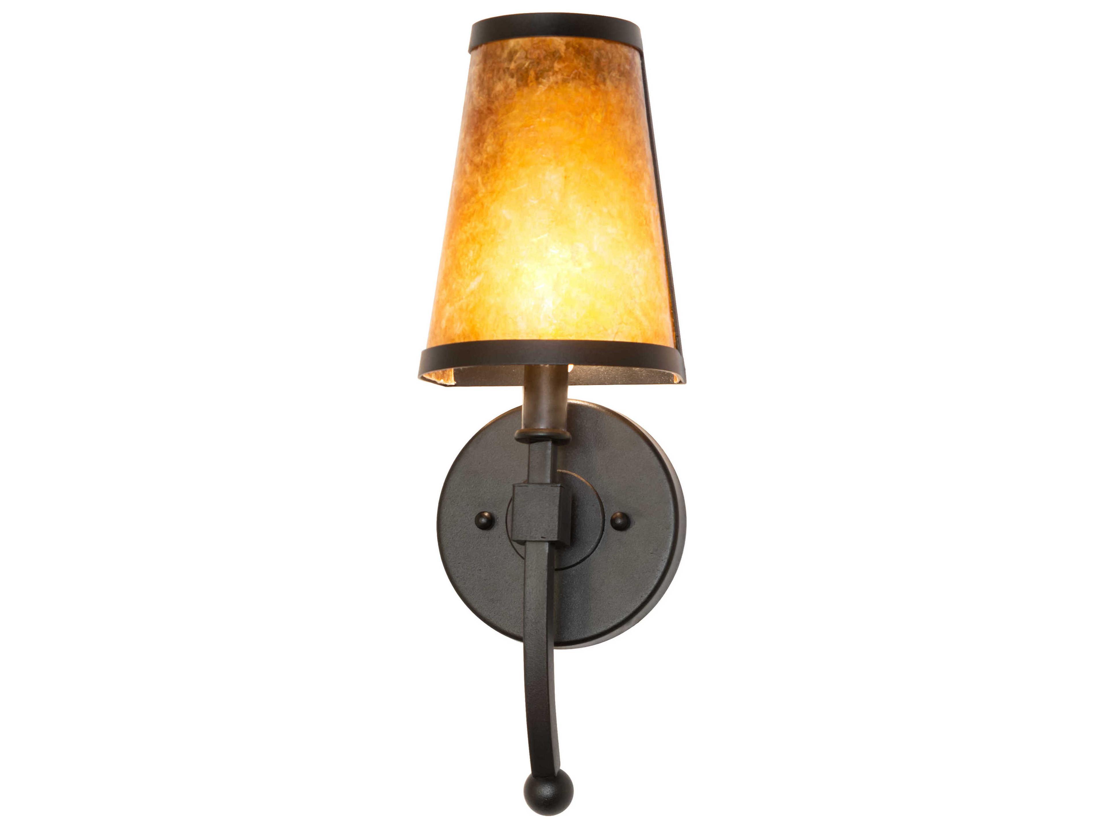 Meyda Verheven 1-Light Textured Black Traditional Wall Sconce