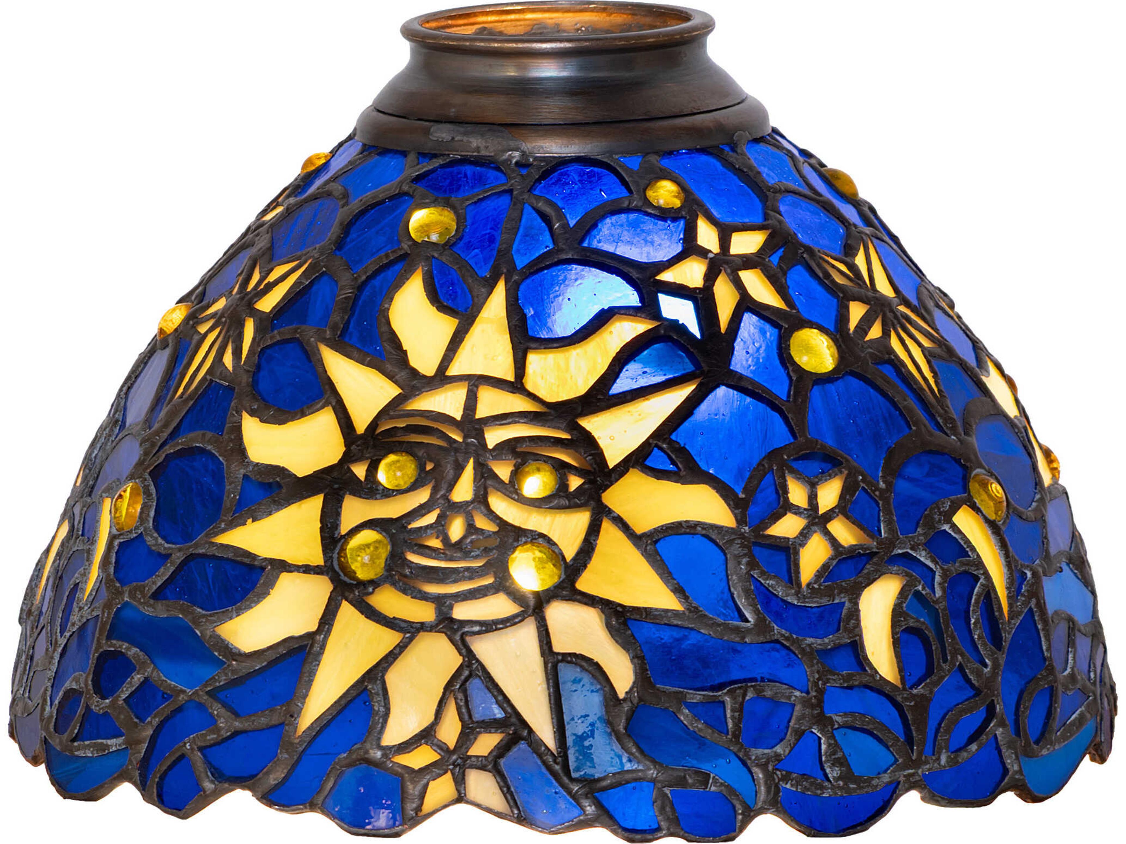 Meyda Sun; Moon & Stars Stained Glass