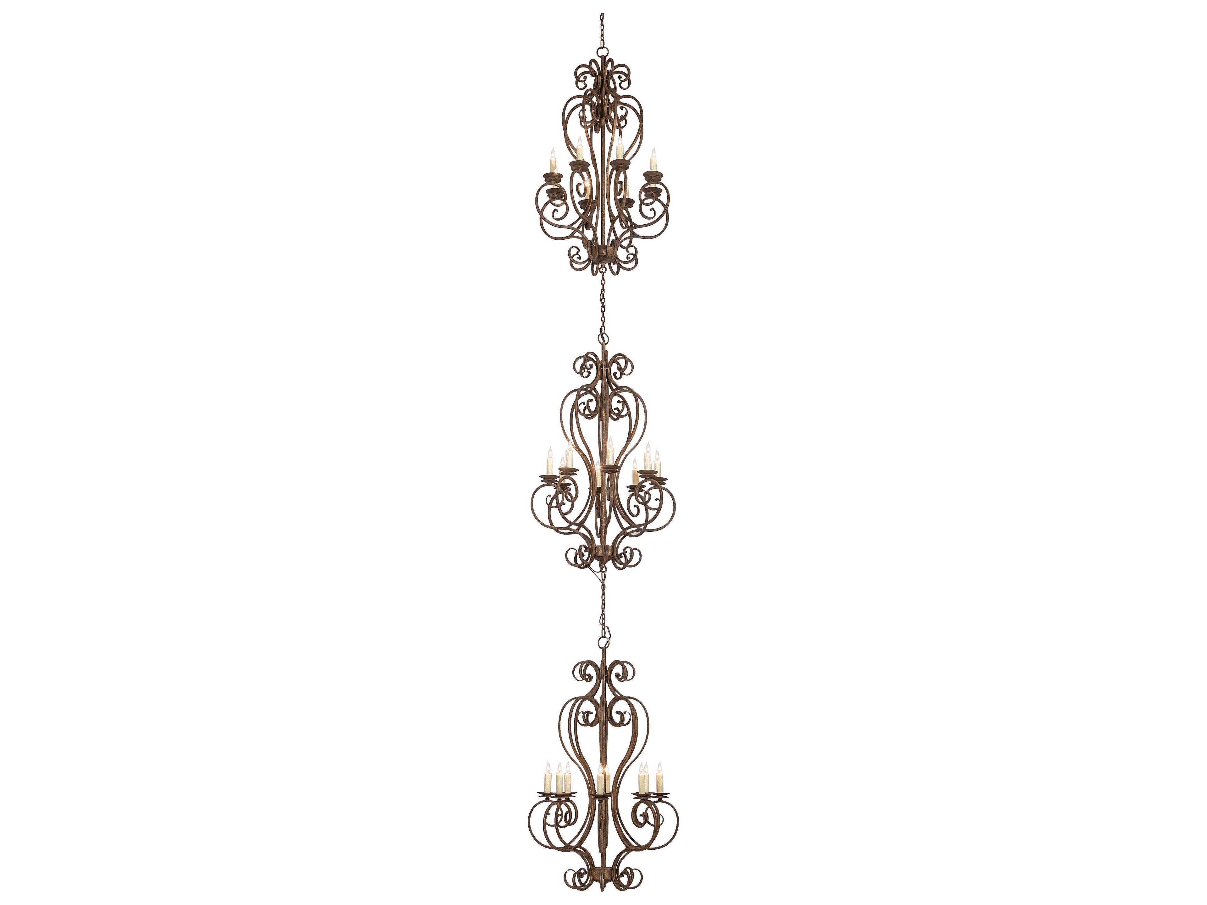 Meyda Fernando 24-Light Antiquity Bronze Traditional Tiered Chandelier