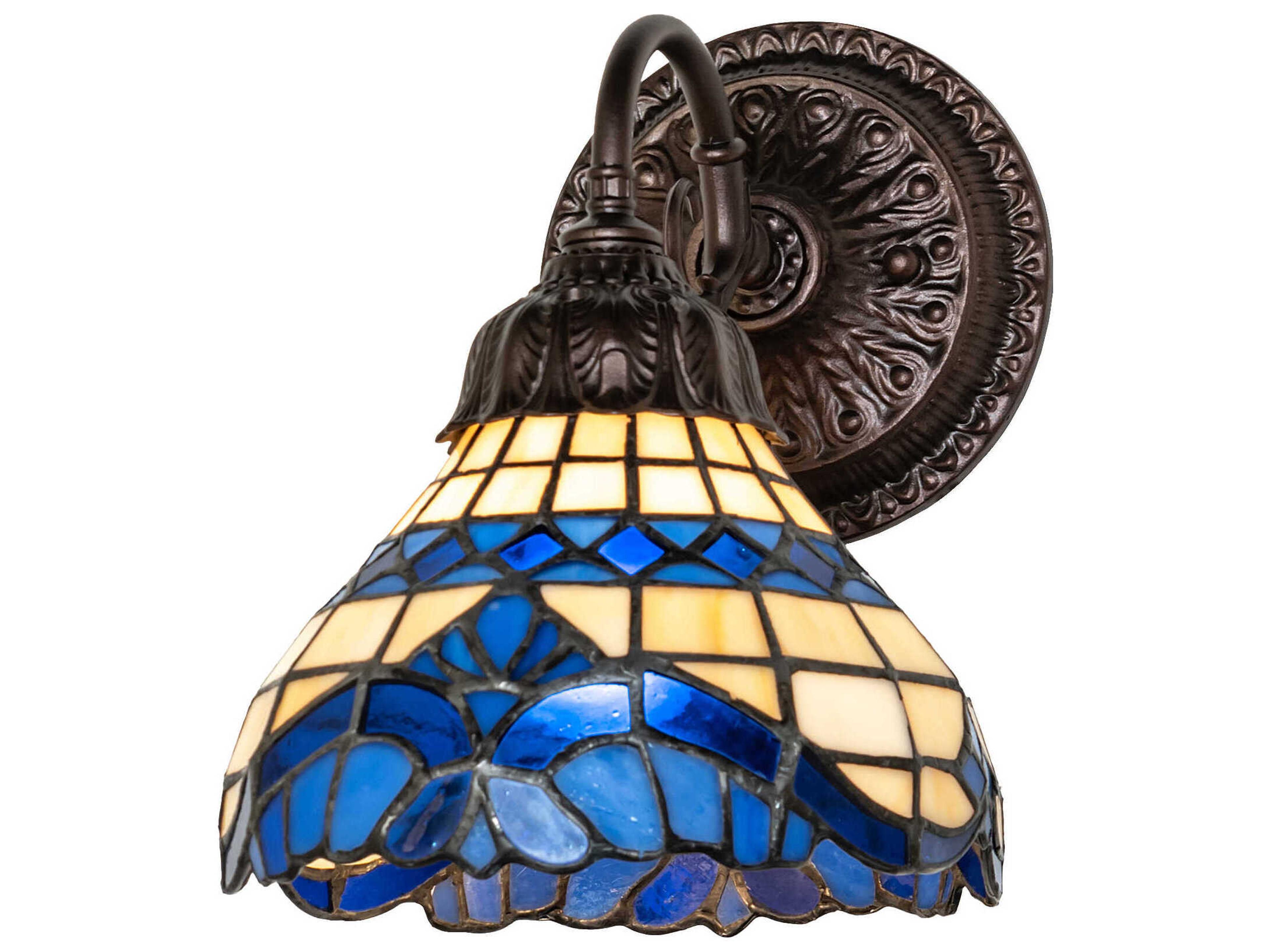 Meyda Baroque 1-Light Mahogany Bronze Wall Sconce