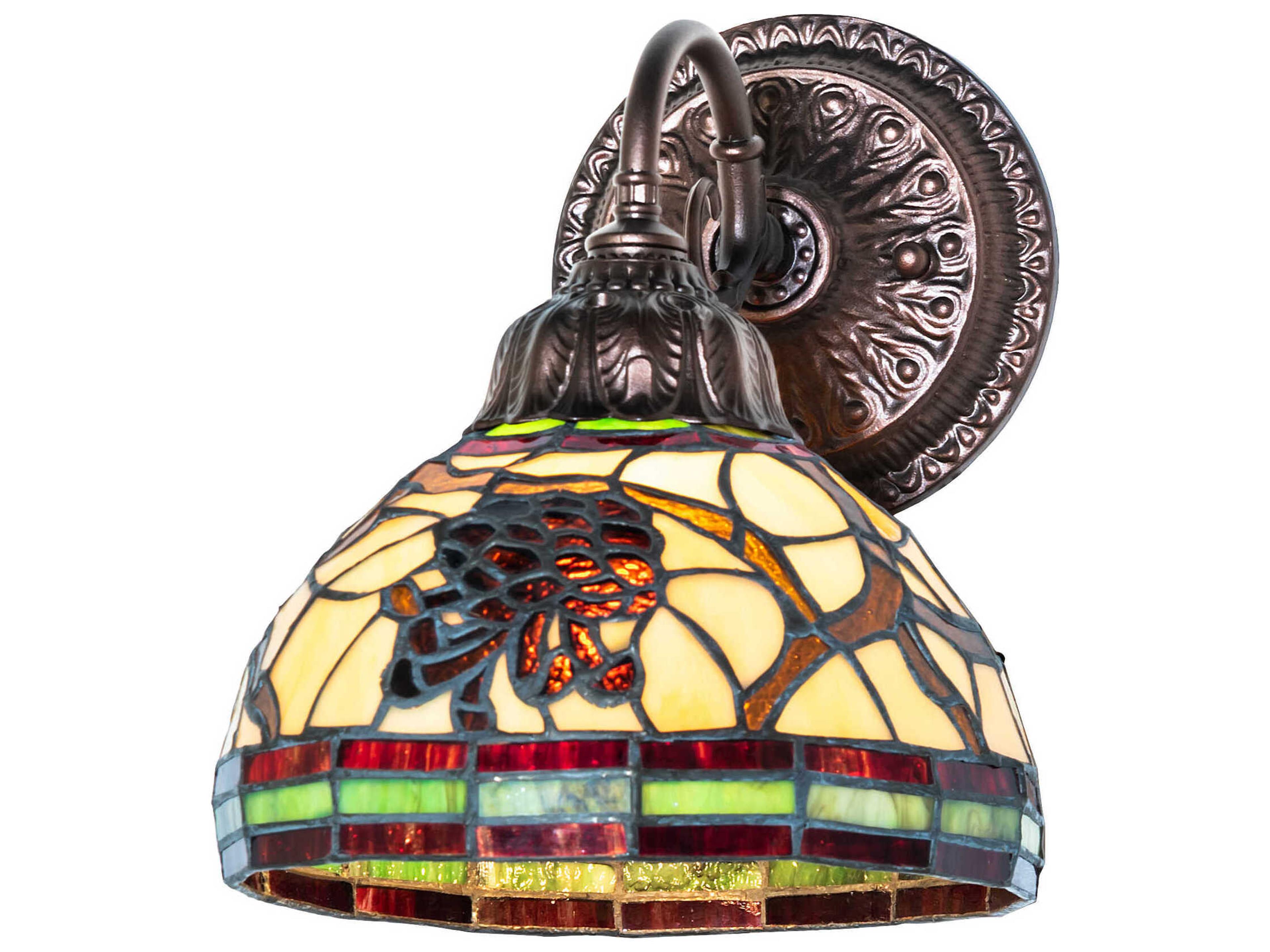 Meyda Pinecone 1-Light Mahogany Bronze Wall Sconce