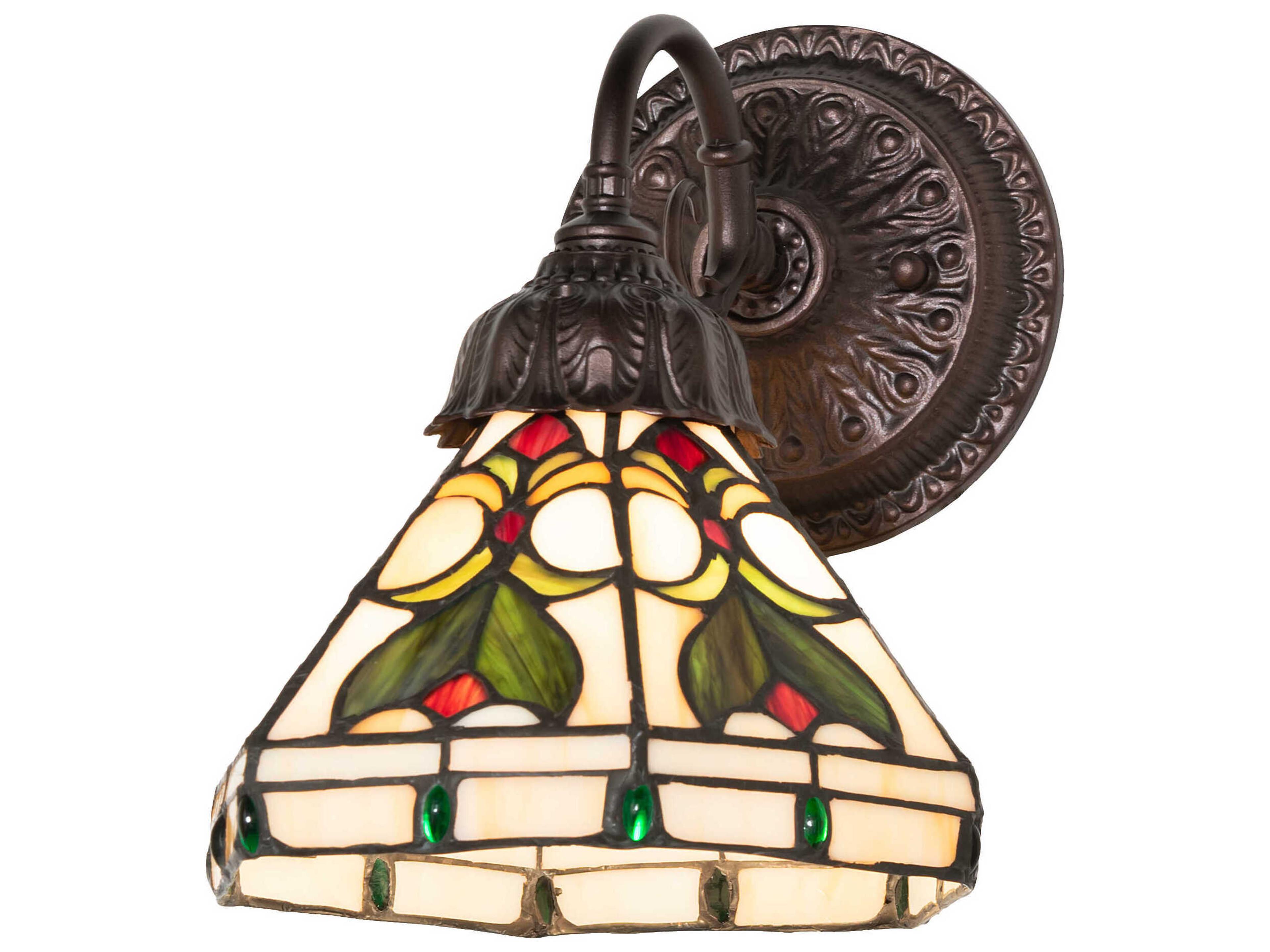 Meyda Middleton 1-Light Mahogany Bronze Wall Sconce