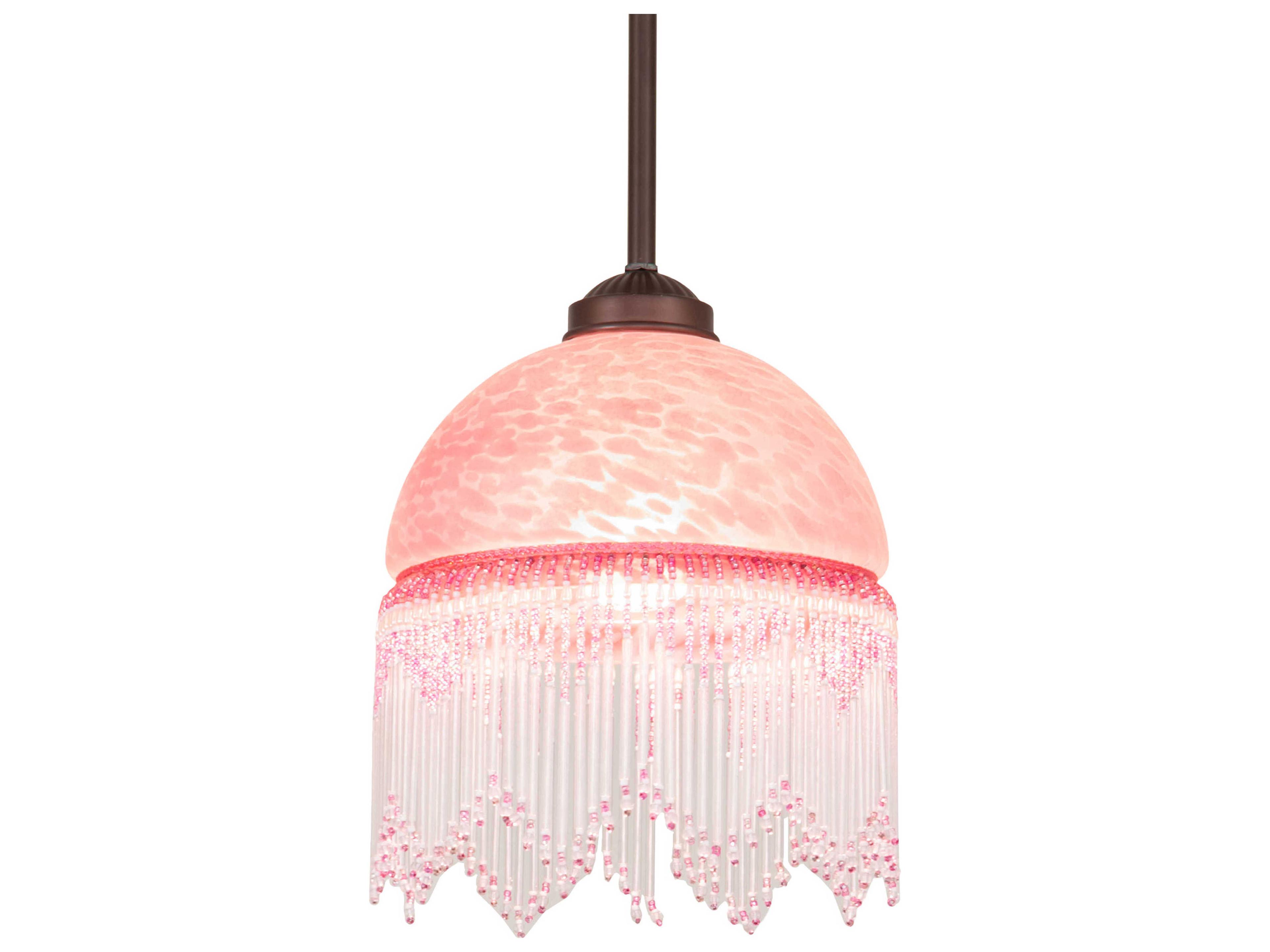 Meyda Roussillon 1-Light Mahogany Bronze Mini Pendant