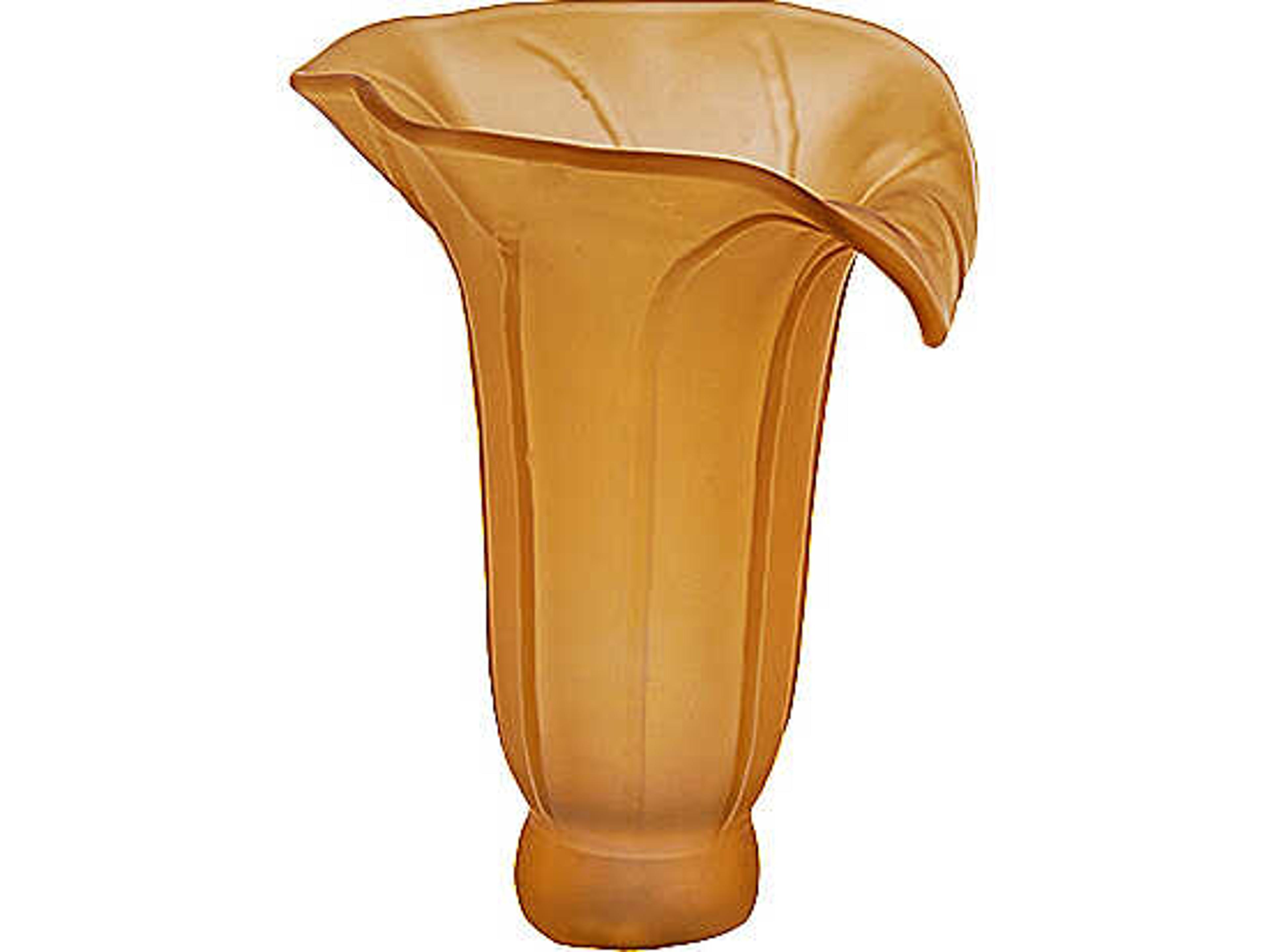 Meyda Dark Amber Tiffany Pond Lily Glass