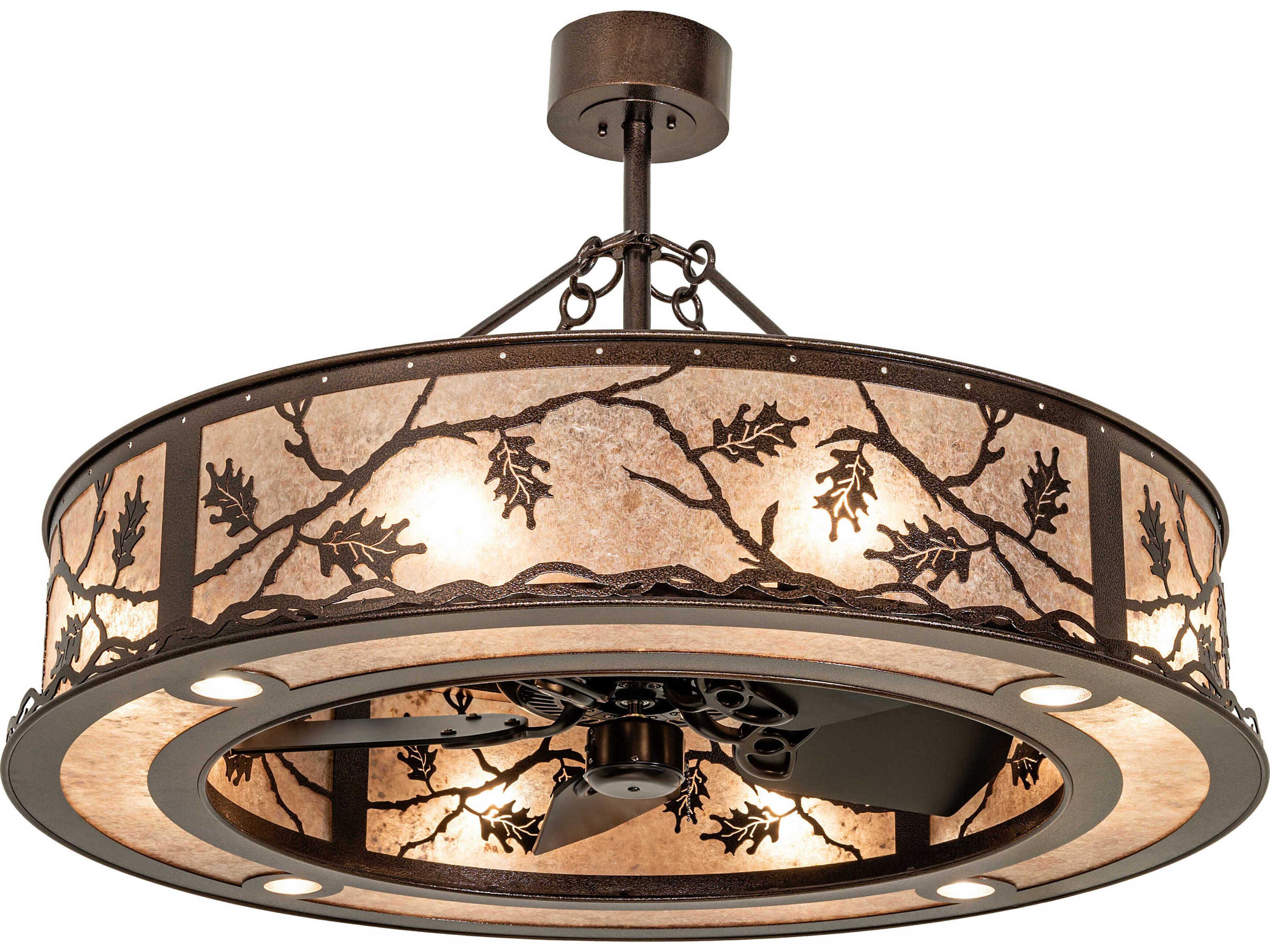 Meyda Oak Leaf Copper Vein 45" Ceiling Fan