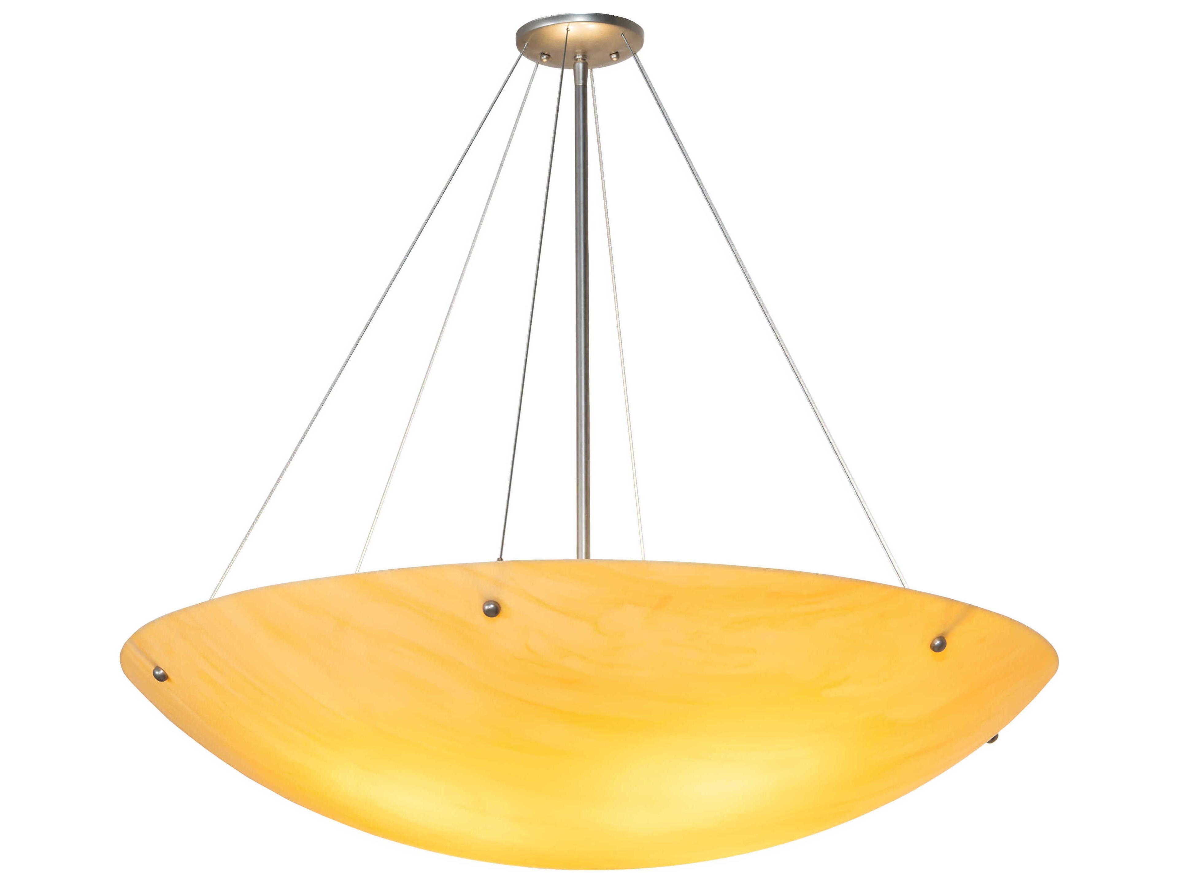 Meyda Cypola 4-Light Nickel Bronze Bowl Semi Flush Mount