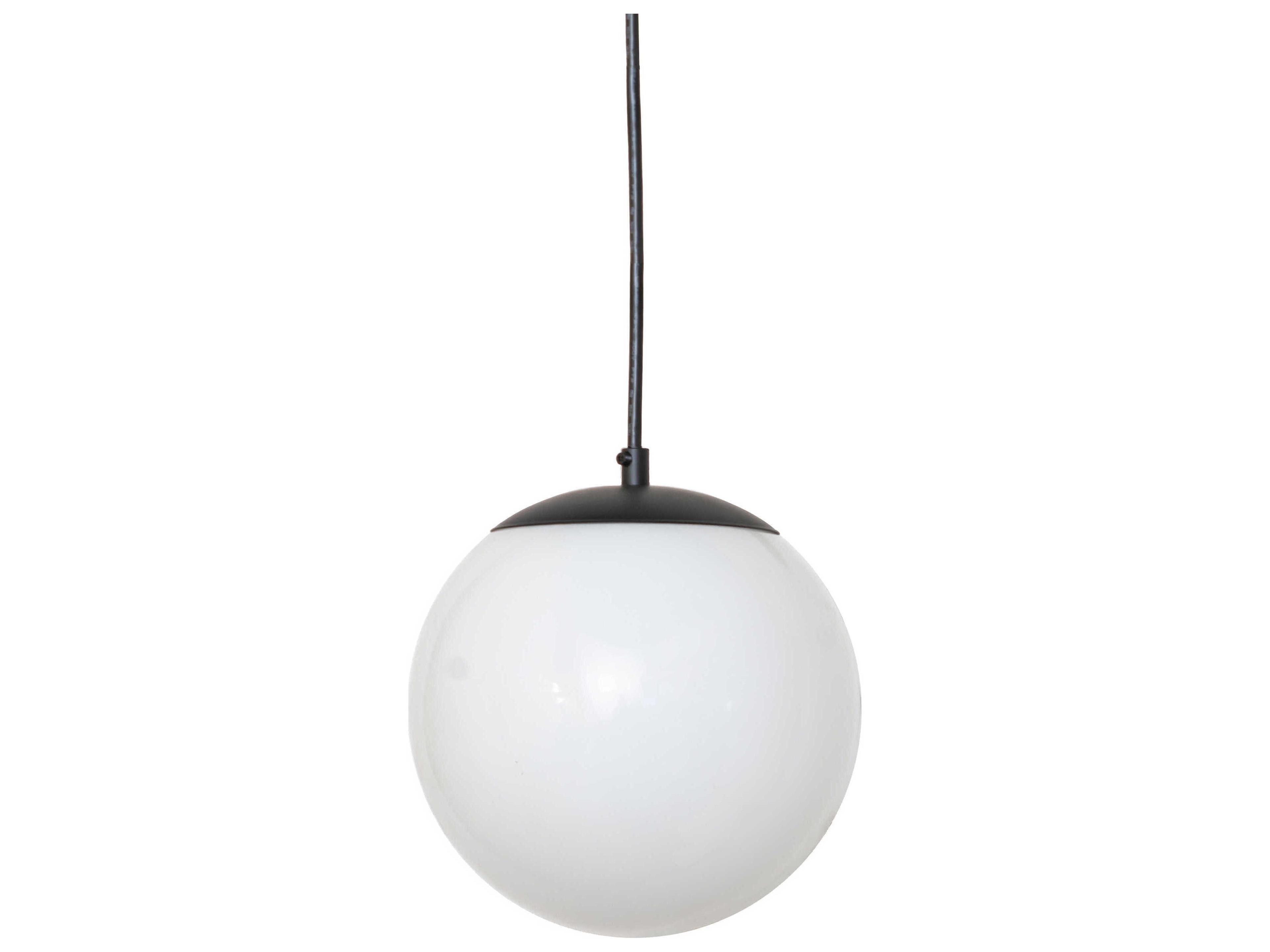 Meyda Bola 1-Light Solar Black Globe Mini Pendant