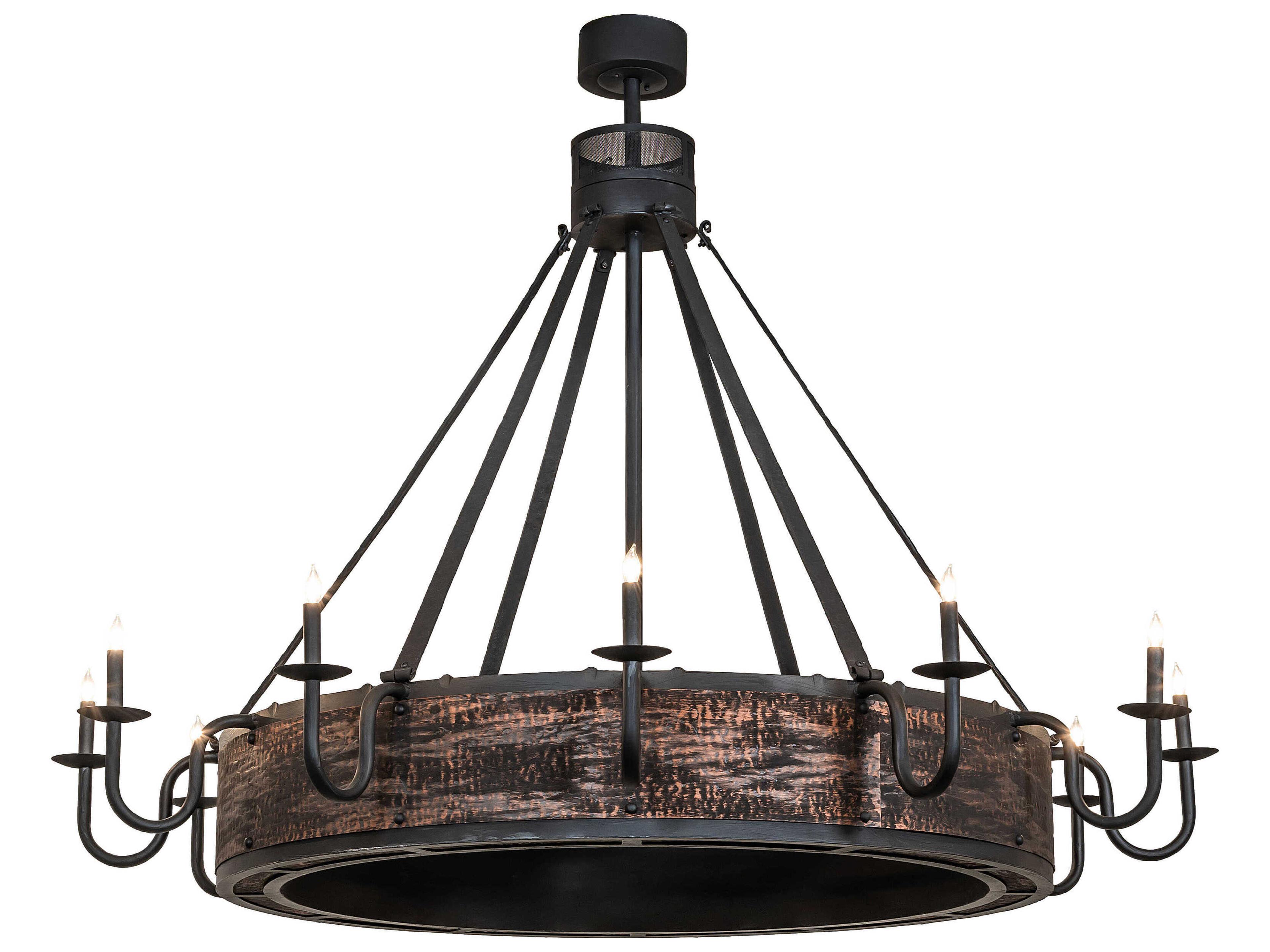 Meyda Costello 12-Light Costello Black Chandelier
