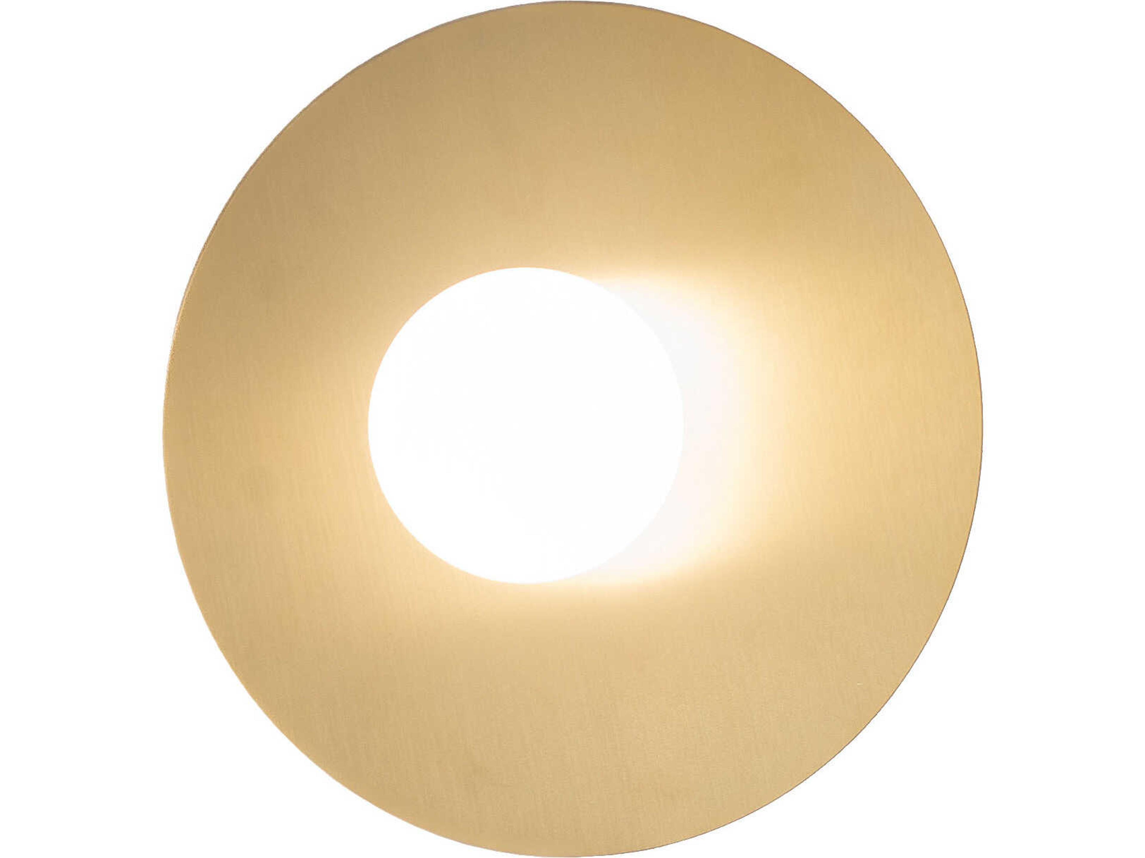 Meyda Alva Frosted White Glass Brass Wall Sconce