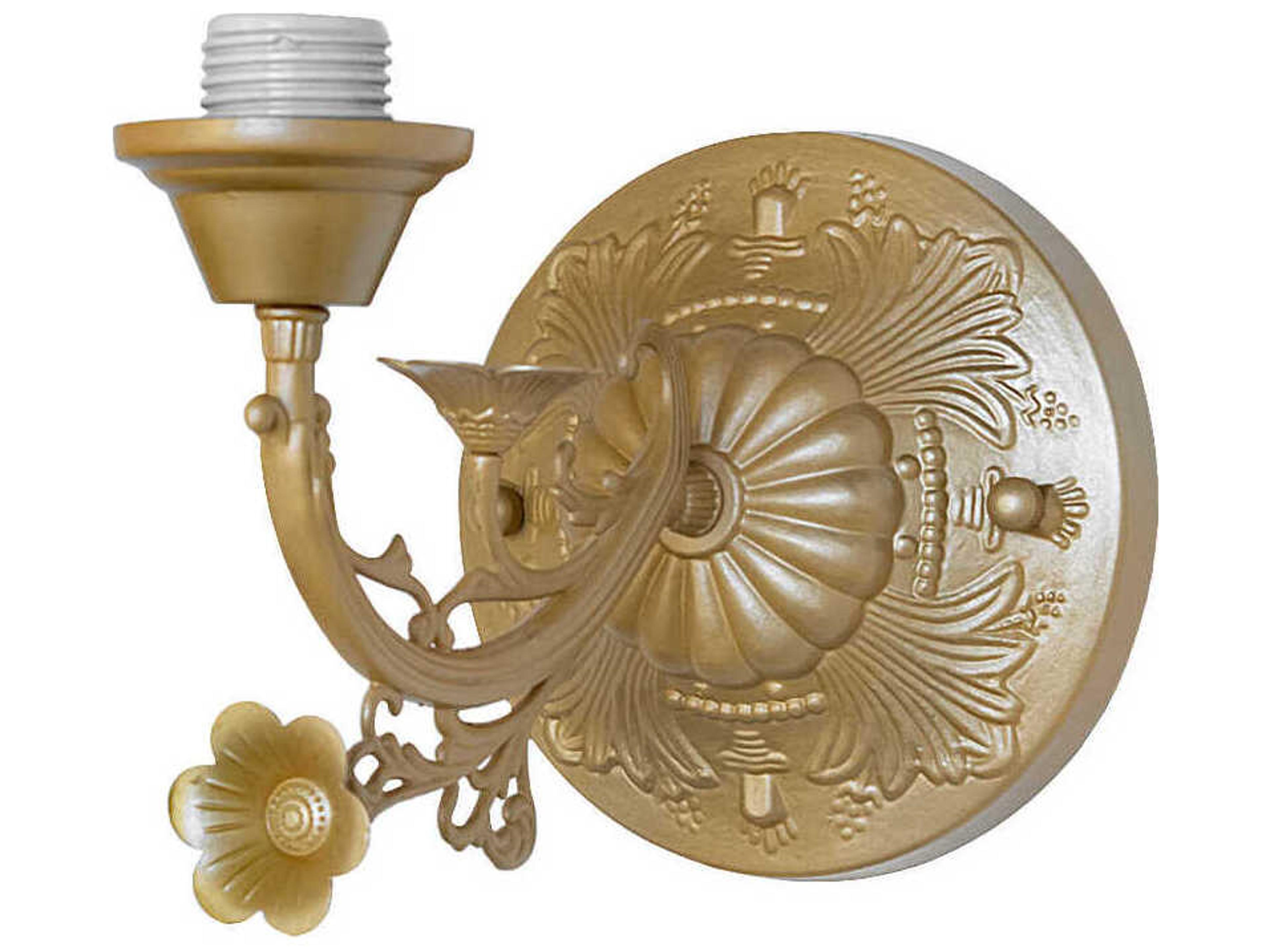 Meyda Victorian 1-Light Sahara Gold Traditional Wall Sconce