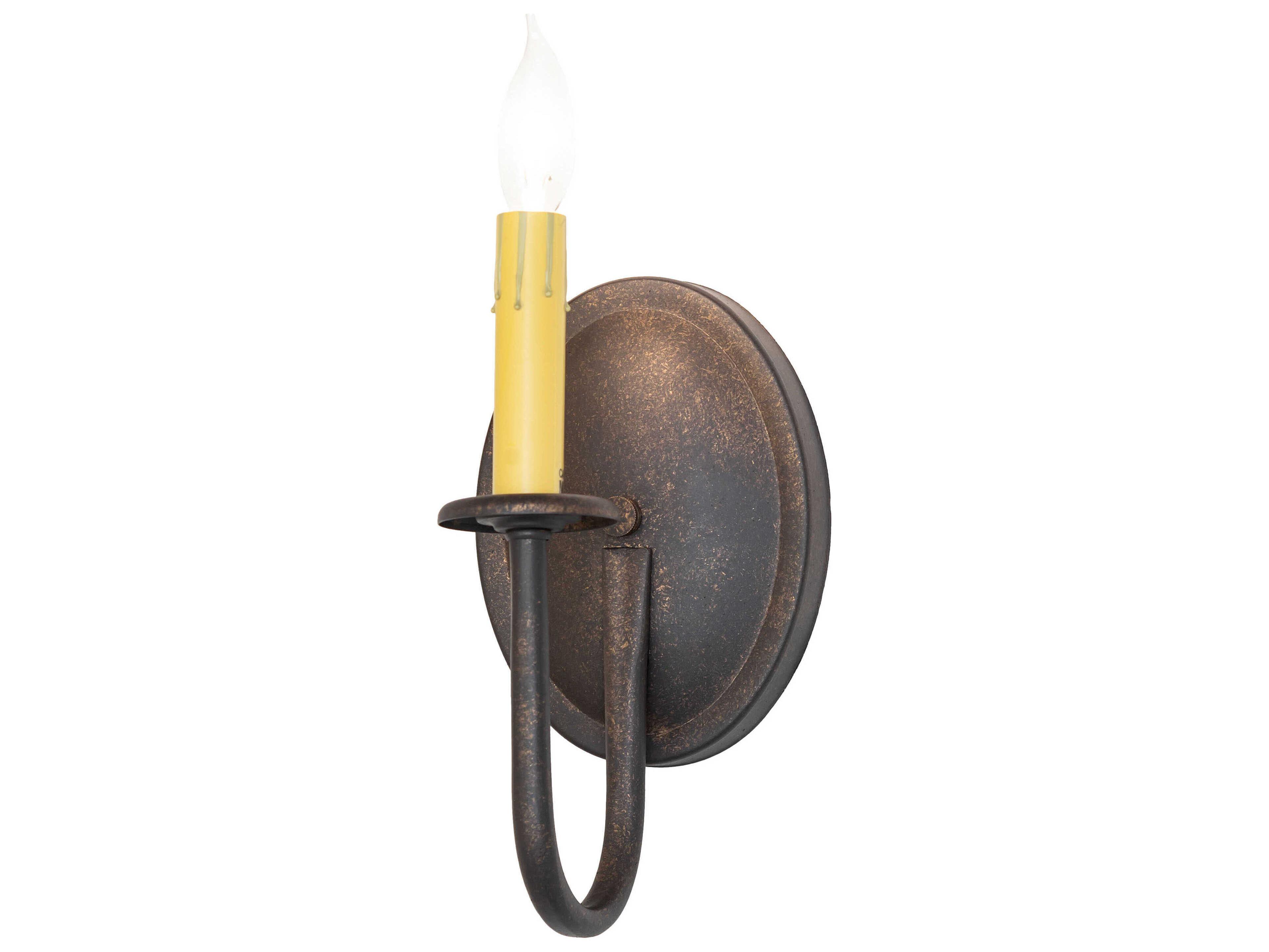 Meyda Classic 1-Light Petzite Bronze Traditional Wall Sconce